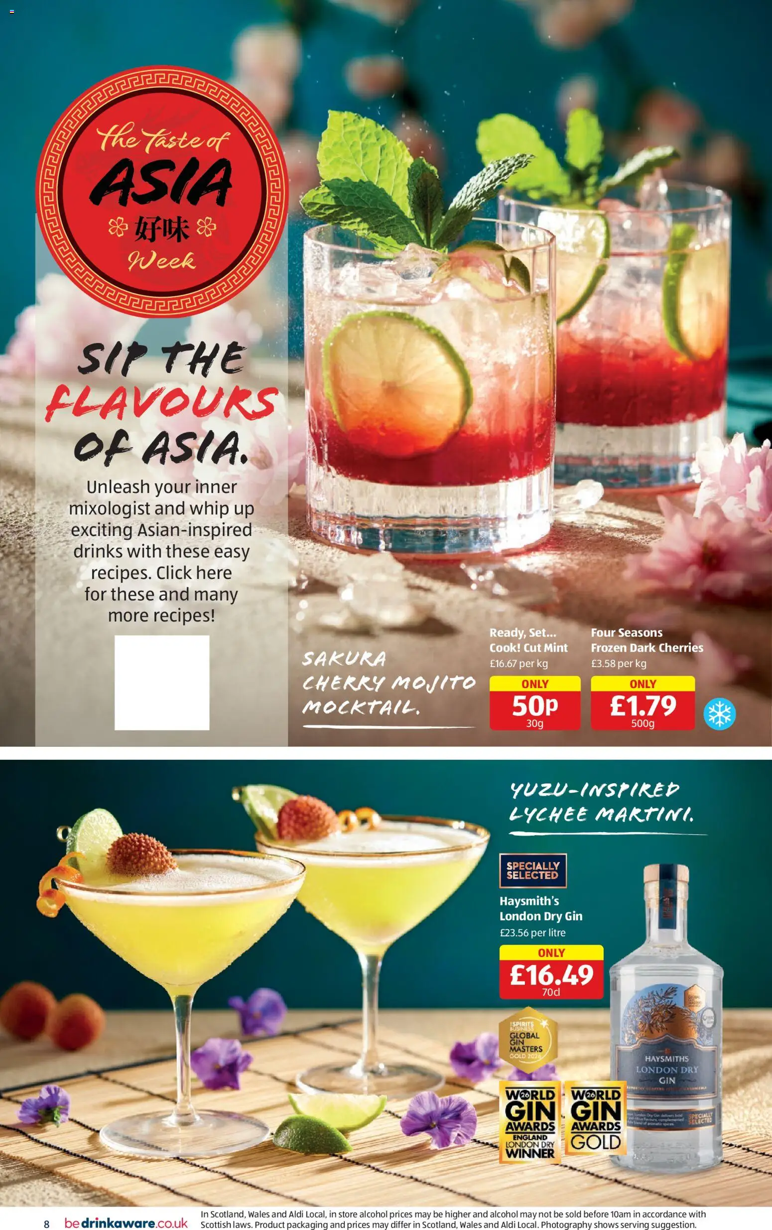 {H1} | Page: 8 | Products: Drinks, Mint, Gin, Alcohol