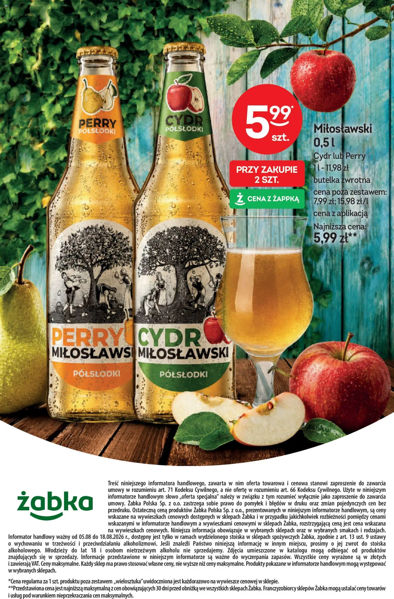 Żabka gazetka - Katalog win od 05.08.2026 | Strona: 16 | Produkty: Cydr