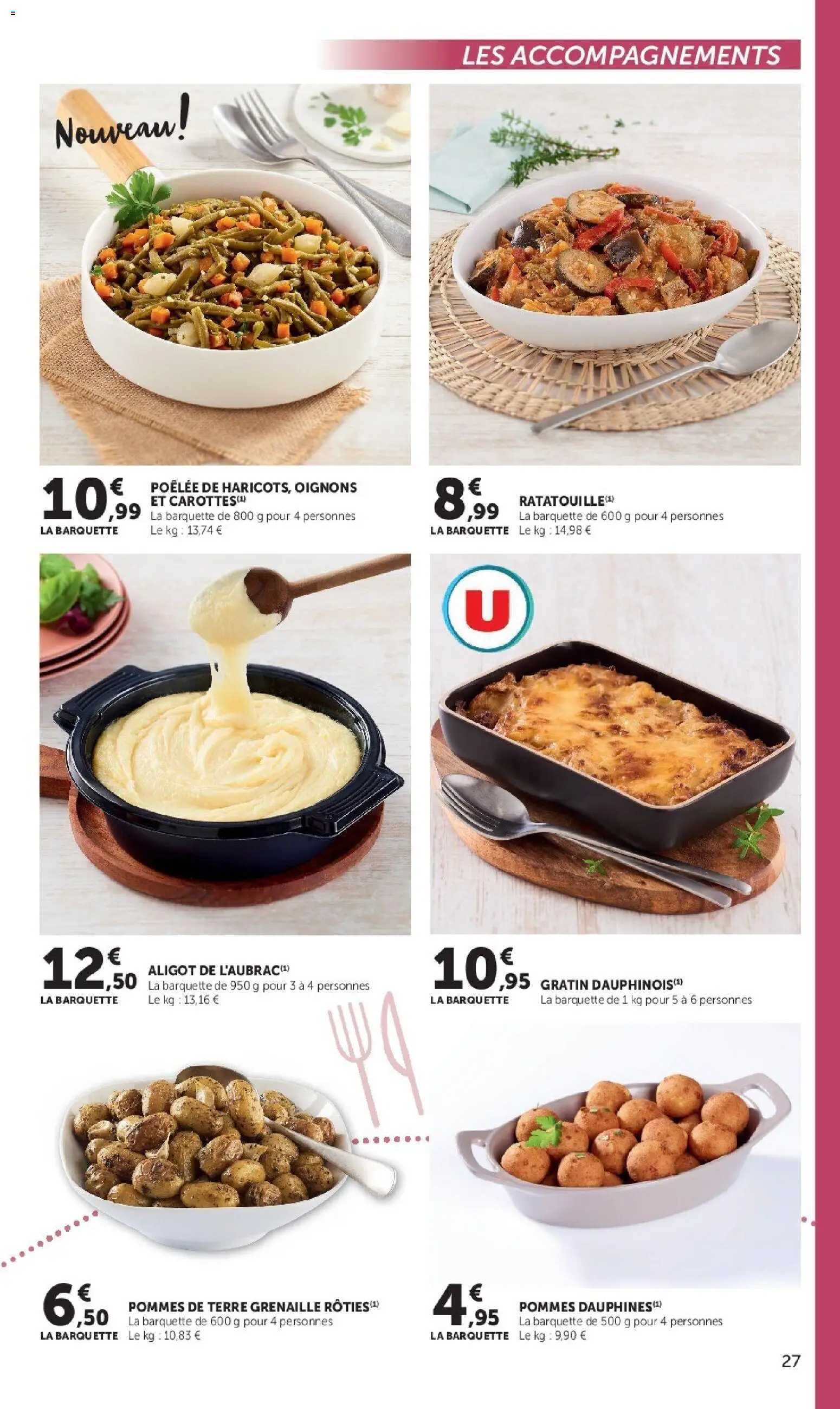 {H1} | Page: 27 | Produits: Pommes de terre grenaille, Pommes, Oignons, Pommes de terre