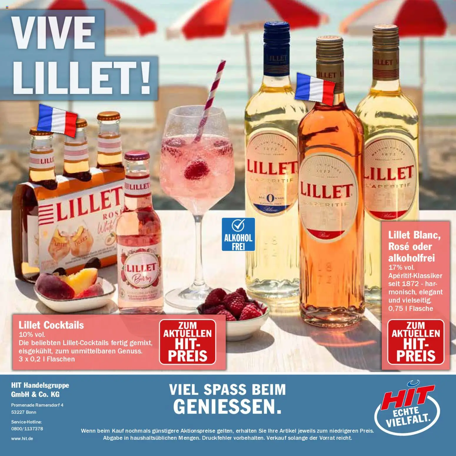 HIT Grillbroschüre – gültig ab 10.08.2026 | Seite: 32 | Produkte: Lillet, Alkohol