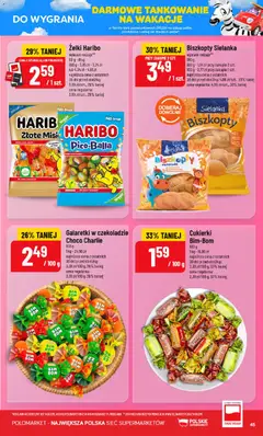 Pogląd oferty "POLOmarket gazetka" - ważna od 24.06.2026 | Strona: 45 | Produkty: Żelki haribo, Galaretki, Galaretka, Żelki