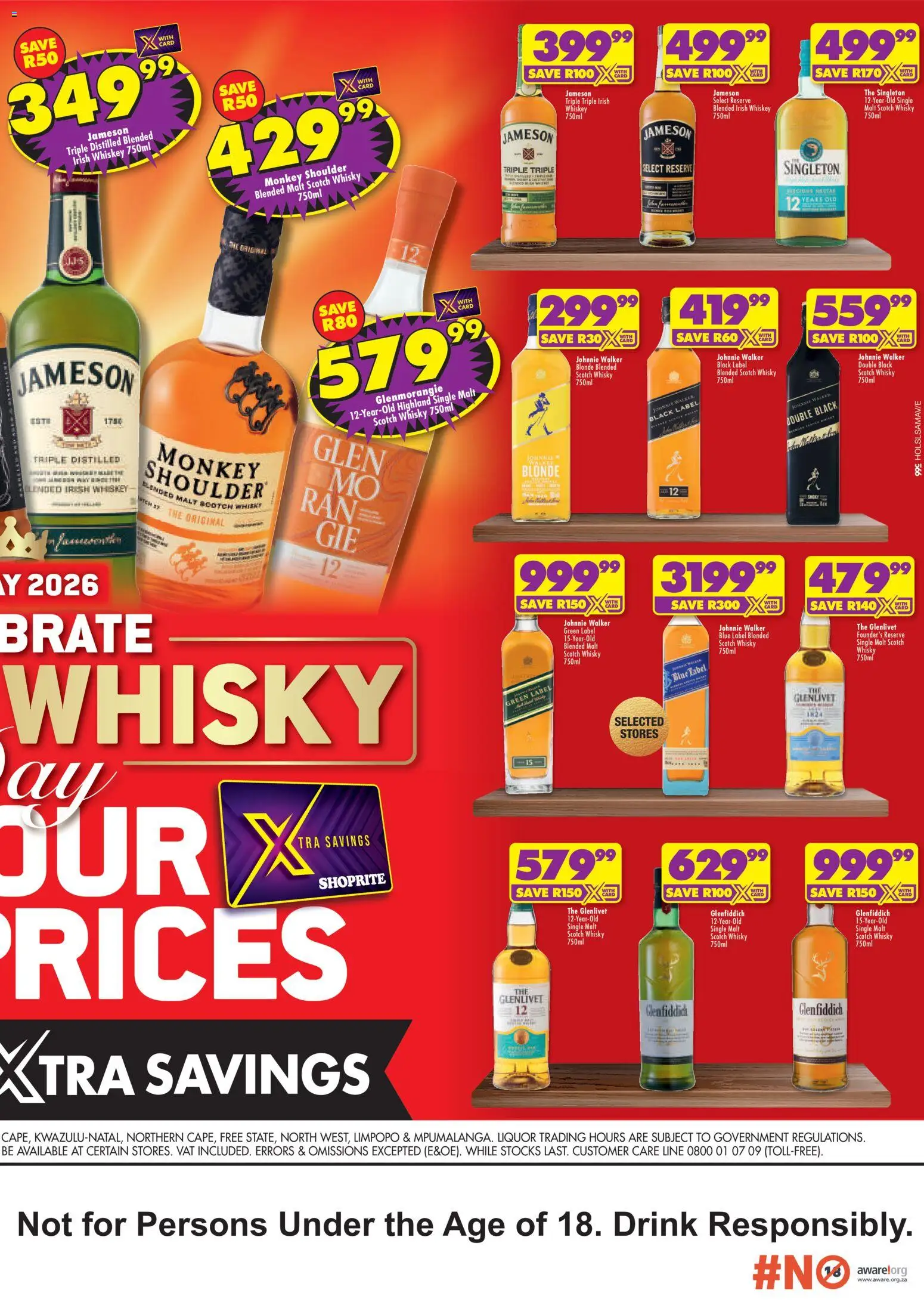 New Shoprite catalogue – valid from 08.05.2026 | Page: 2 | Products: Whiskey