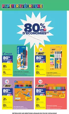 Carrefour - Prévisualisation de 24 feutres de coloriage, Pointe moyenne bloquée, encre ultra lavable. Dès 5 ans. valide à partir de 17/08/2026 | Page: 6