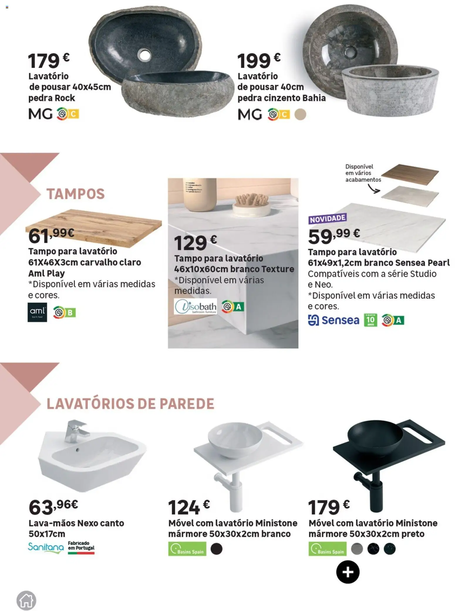 Leroy Merlin Catálogo Casas de Banho │ válido de 28.05.2026 | Página: 34 | Produtos: Lavatório