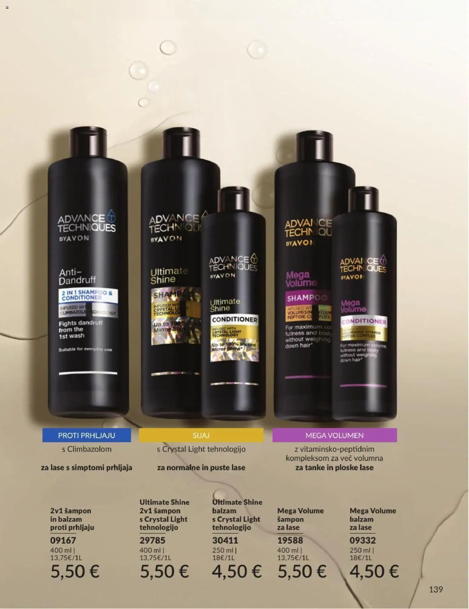 Novi Avon katalog ponudbe – veljaven od 30.06.2026 | Stran: 139 | Izdelki: Sampon, Balzam za lase
