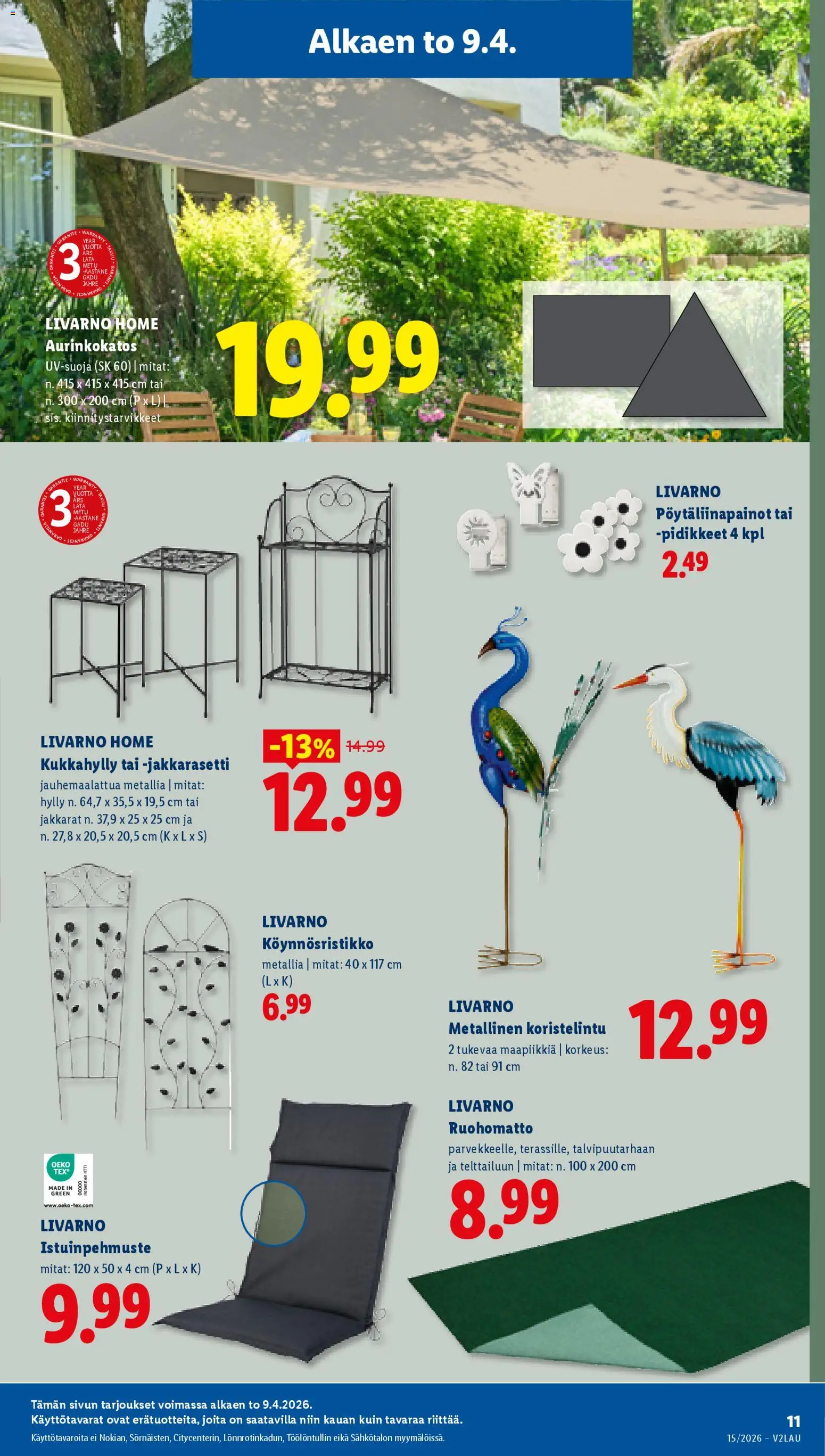 Lidl tarjoukset - Rovaniemi – voimassa 09/04/2026 alkaen | Sivu: 17 | Tuotteet: Hylly