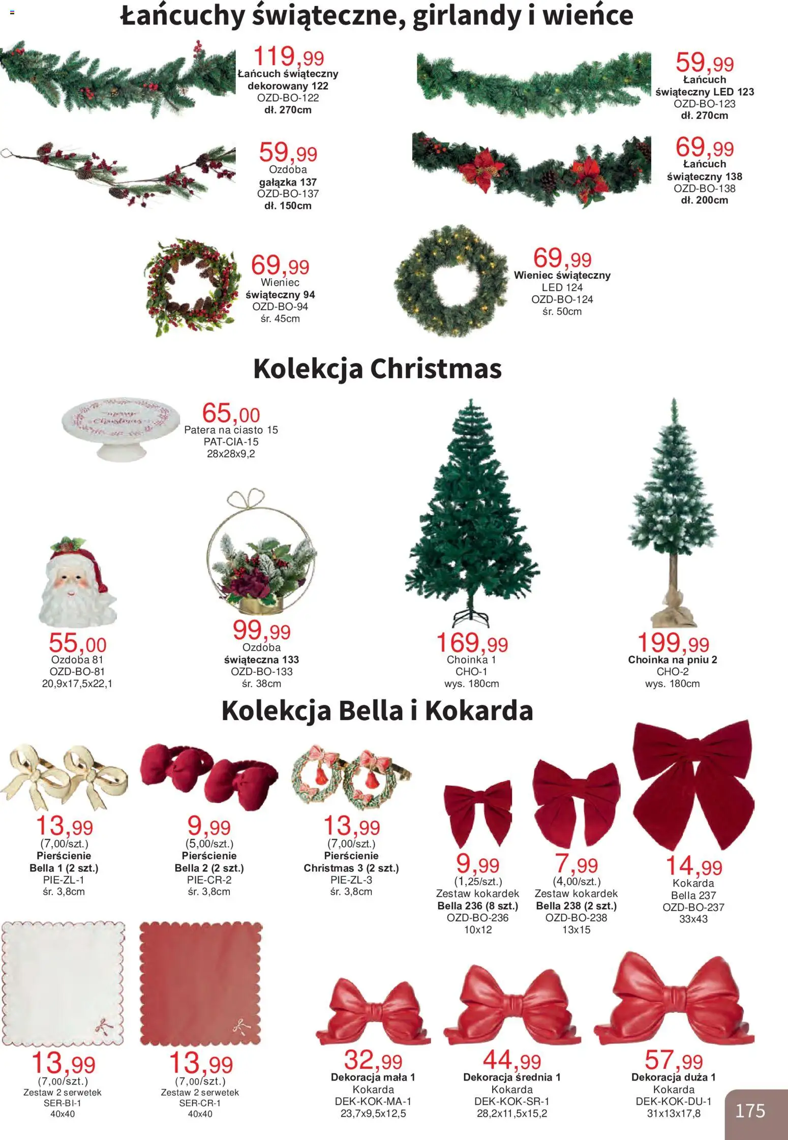 Bodzio Katalog od 01.10.2026 | Strona: 175 | Produkty: Choinka, Wieniec, Ciasto