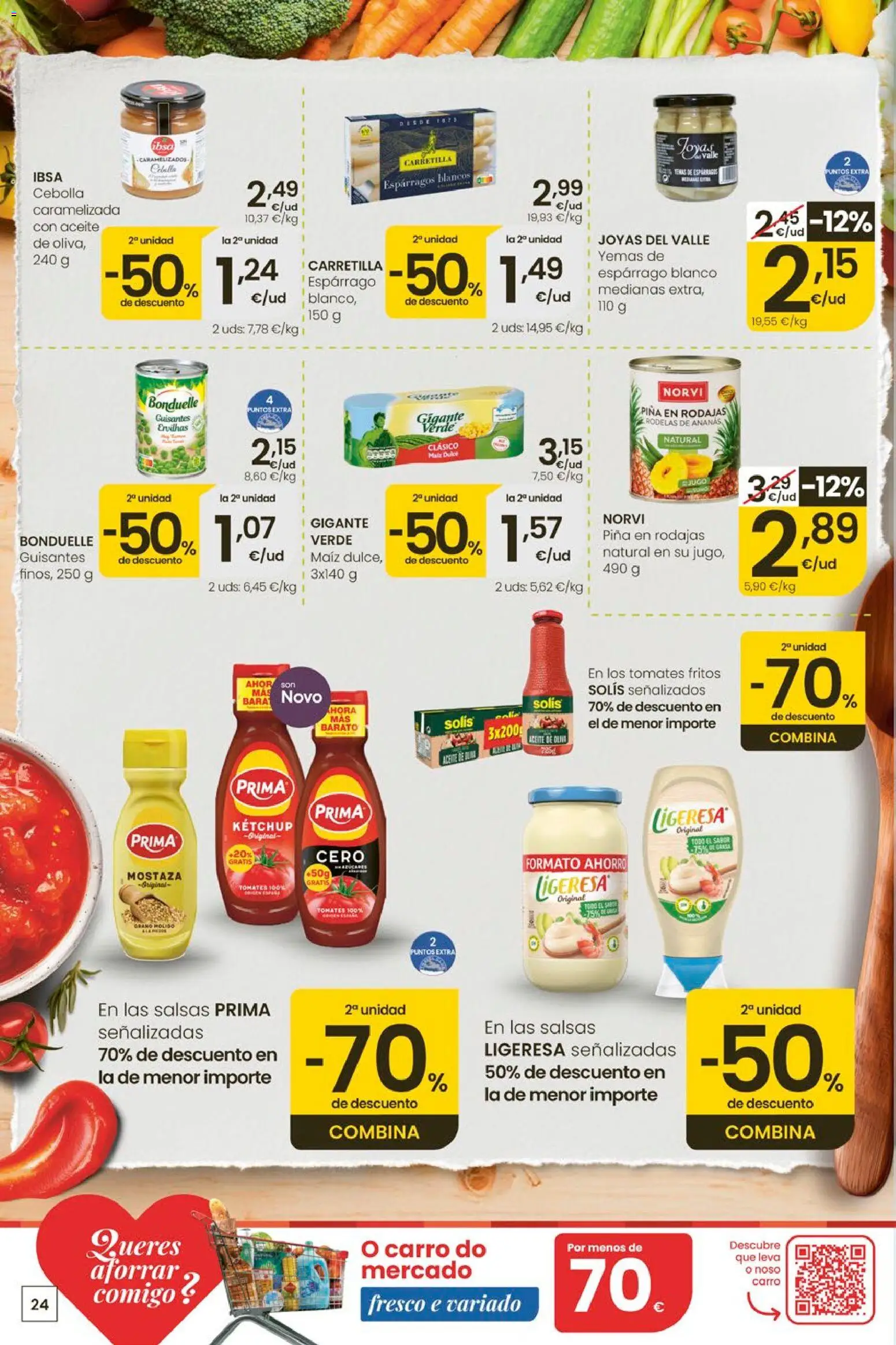 Eroski Ofertóns de verán │ válido desde el 28.05.2026 | Página: 24 | Productos: Tomates, Νερό καρύδας, Piña, Παγωμένο τσάι