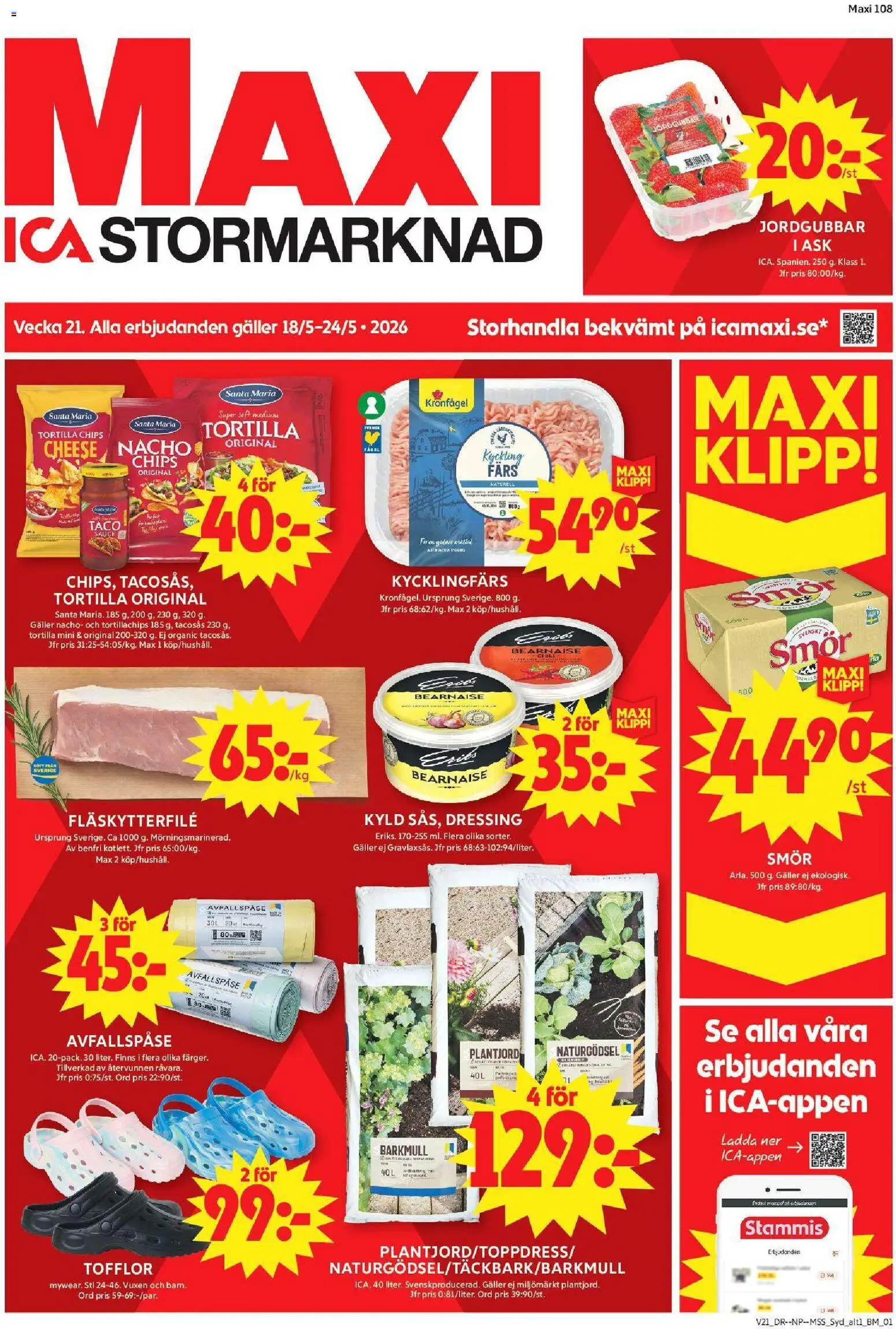 ICA Maxi reklamblad aktuell från 18.05.2026 | Sida: 1