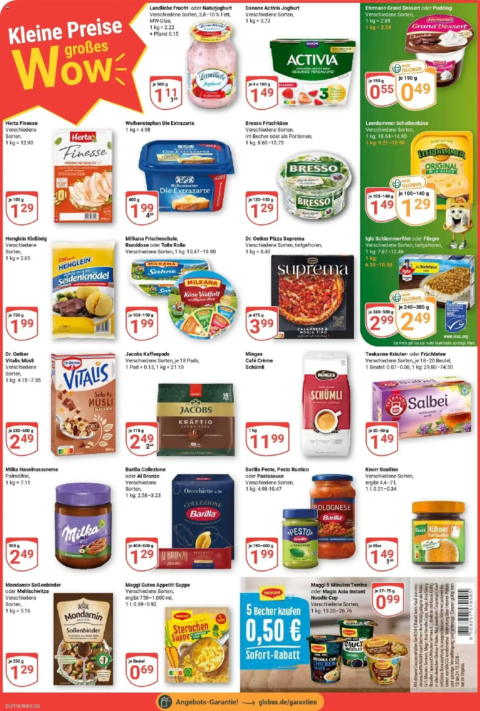 Globus Prospekt Wetzlar-Dutenhofen (ab 19.10.2026) » Angebote online | Seite: 2 | Produkte: Activia, Danone activia, Bresso, Erdbeeren