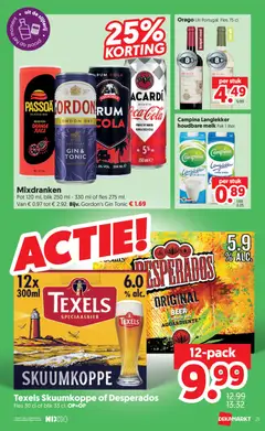 Dekamarkt folder - Voorbeeld van een folder van Dekamarkt, geldig van 14-07-2026 | Pagina: 21 | Producten: Gin, Halfvolle Melk, Volle melk, Alcohol