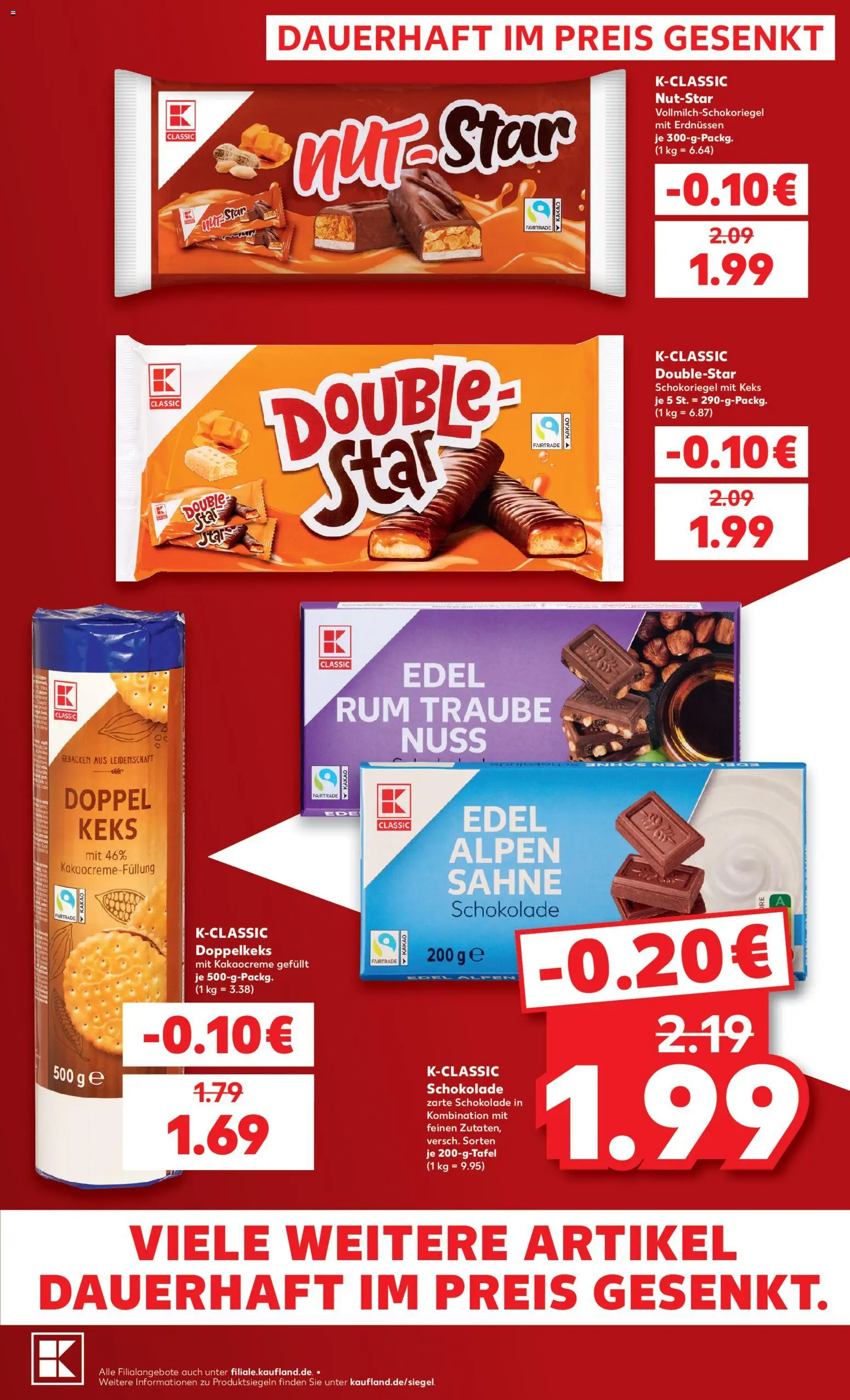 Kaufland Německo leták - Dauerhaft im Preis gesenkt od 01.10.2026 | Strana: 3 | Produkty: Rum, Kakao
