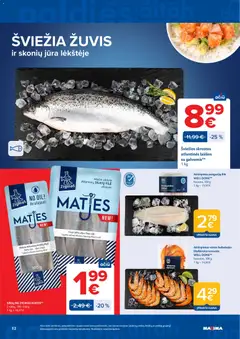 MAXIMA leidinys galioja nuo 2026.09.15 | Puslapis: 12 | Prekių: Silkių filė, Lašišos, Žuvis