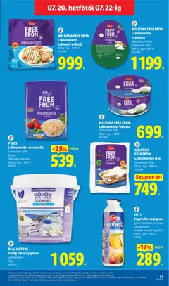 REAL NATURE Görög stílusú joghurt Laktózmentes, 1 kg - amely érvényes a következő dátumtól: 2026.07.16. | Oldal: 83