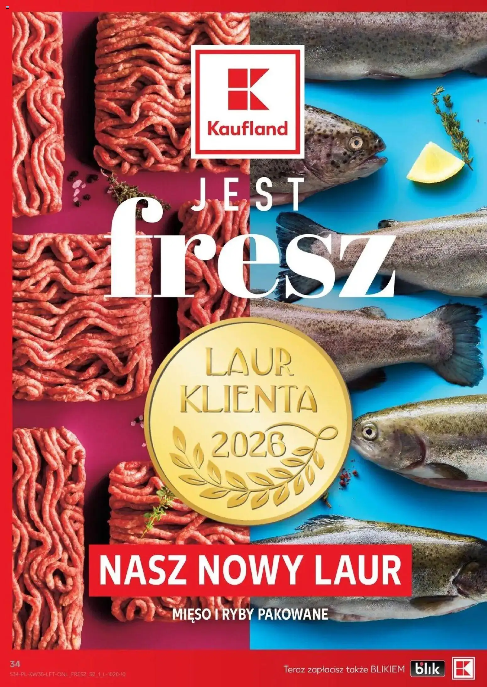 Kaufland gazetka od 27.08.2026 - od jutra PDF | Strona: 34 | Produkty: Mięso, Ryby