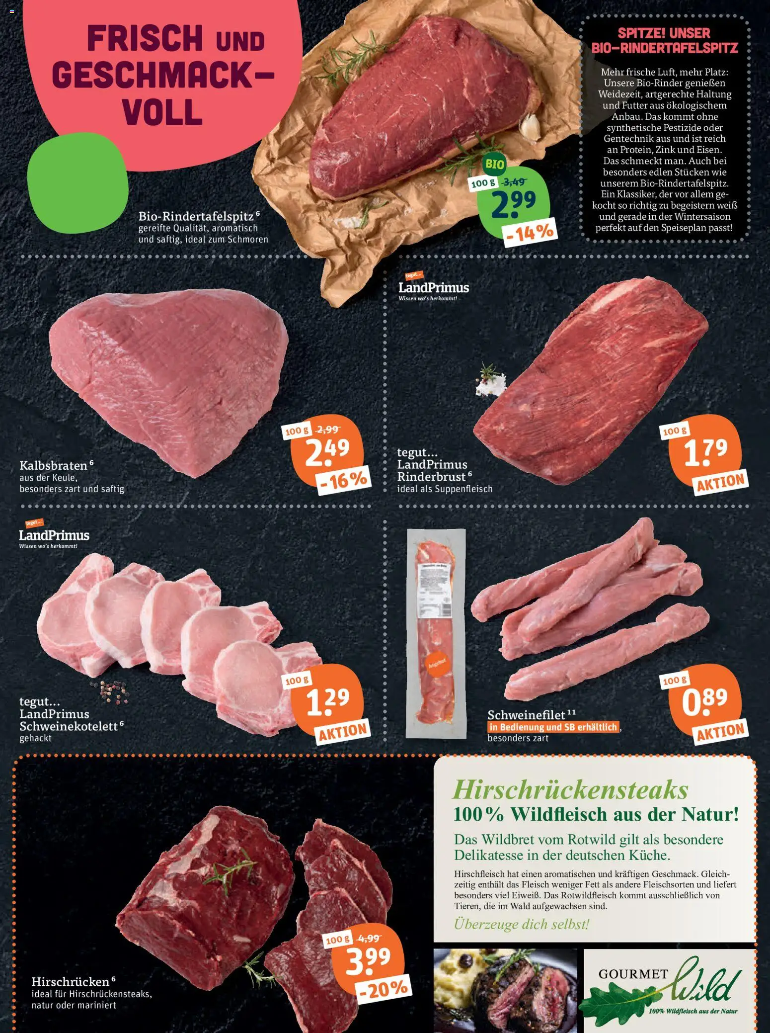 Tegut Prospekt – gültig ab 12.10.2026 | Seite: 7 | Produkte: Schweinefilet, Suppenfleisch, Fleisch