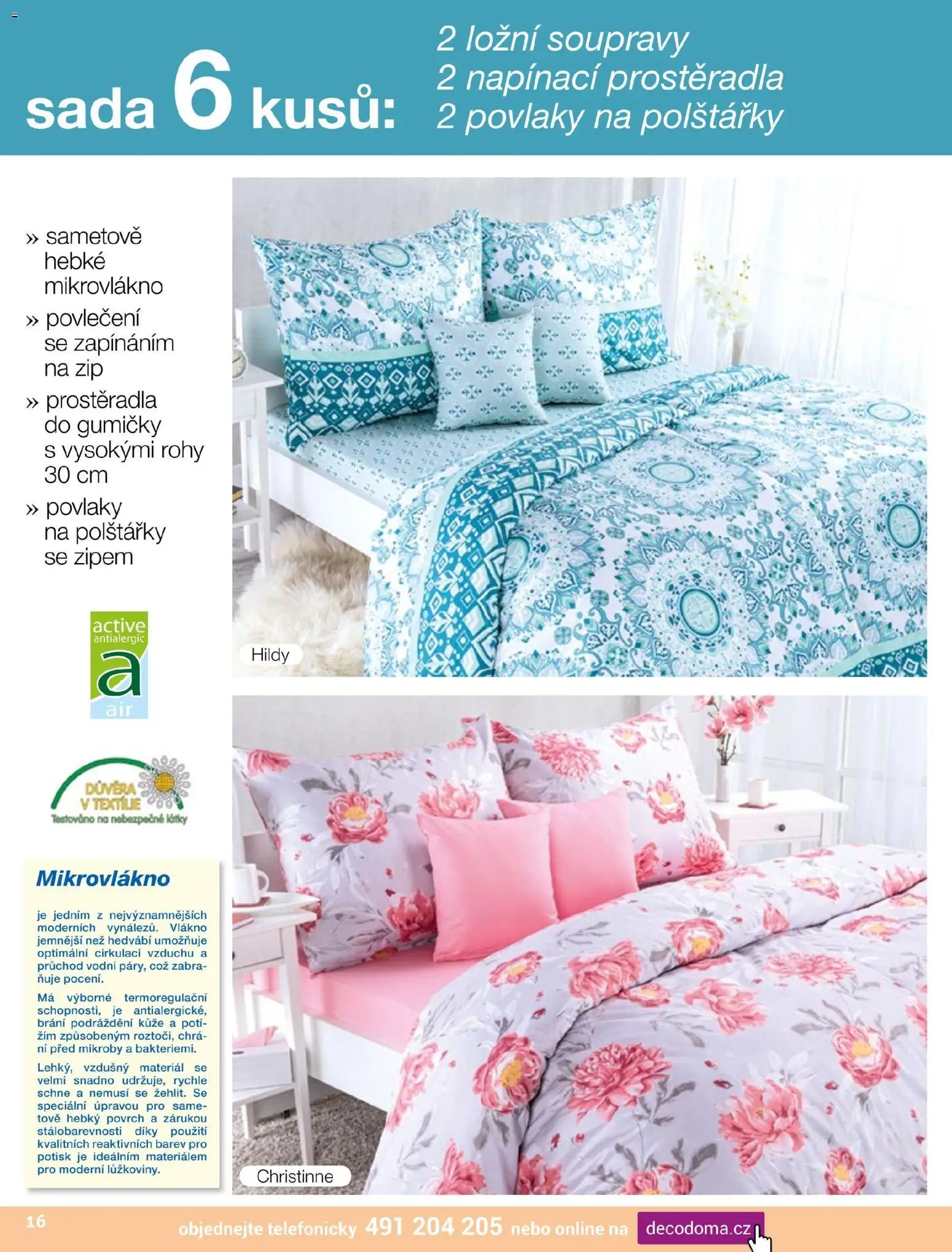 Decodoma katalog Vánoce 2026 od 04.10.2026 | Strana: 17 | Produkty: Polštářky, Prostěradla, Povlečení