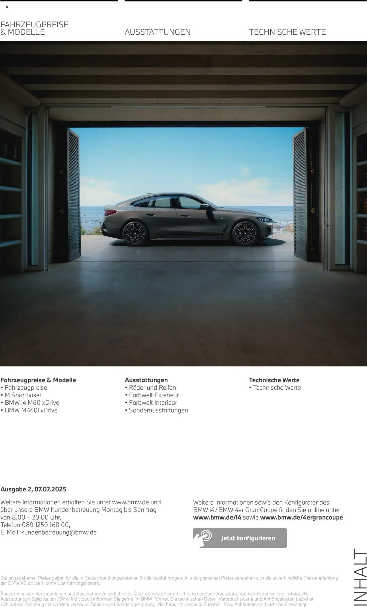 BMW 4 Gran Coupé – gültig ab 01.07.2025 | Seite: 2 | Produkte: Telefon