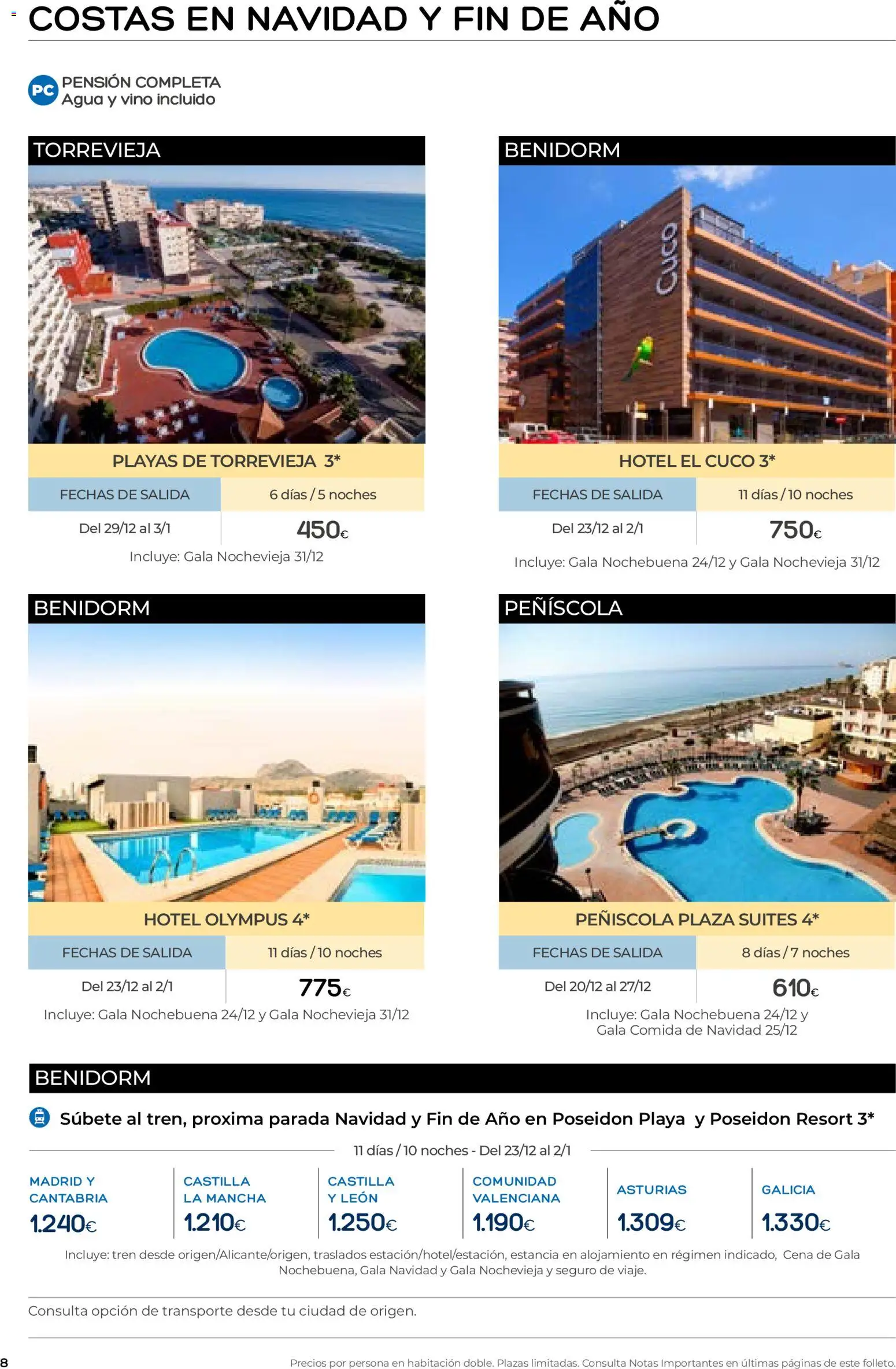 Viajes El Corte Inglés folleto Destinos Otoño y Primavera │ válido desde el 01/07/2026 | Página: 8 | Productos: Vino, Agua