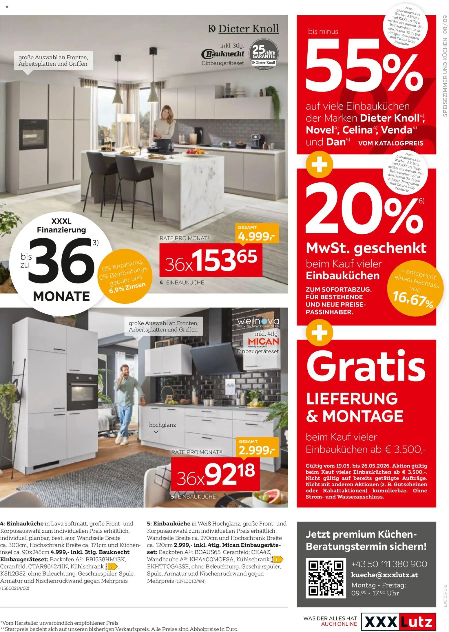 XXXLutz Prospekt aktuell gültig ab 19.05.2026 | Seite: 9 | Produkte: Uhr, Kühlschrank