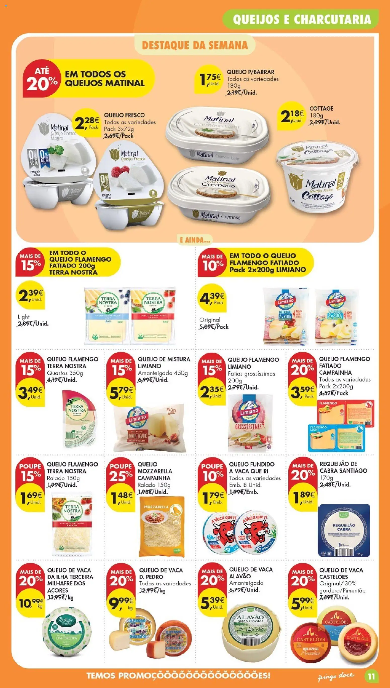 Pingo DocePoupe Esta Semana Madeira │ válido de 19.05.2026 | Página: 11 | Produtos: Pimentão, Campainha, Queijo, Requeijão