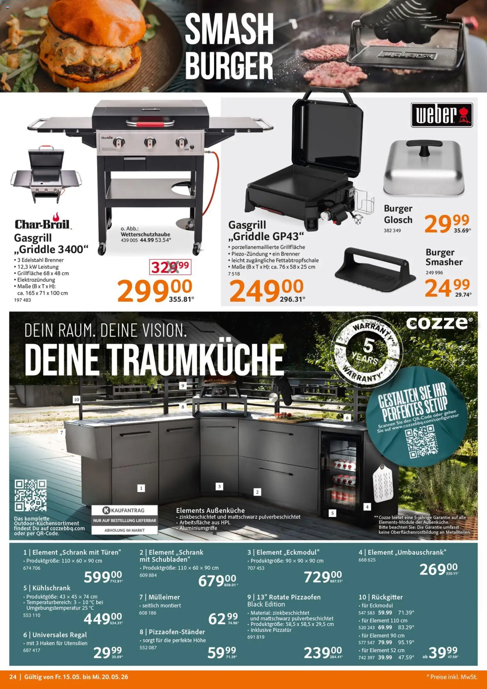 Selgros Non Food – gültig ab 15.05.2026 | Seite: 24 | Produkte: Regal, Kühlschrank, Burger