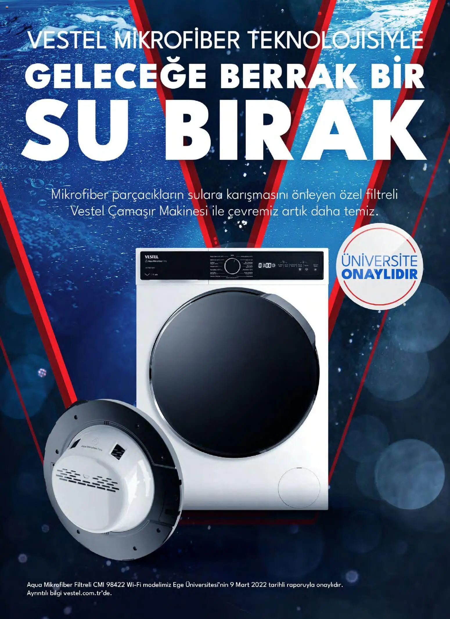 Vestel Beyaz Eşya Katalog - 01 Ekim 2026 tarihinden itibaren geçerlidir | Sayfa: 41 | Ürünler: Su, Çamaşır makinesi