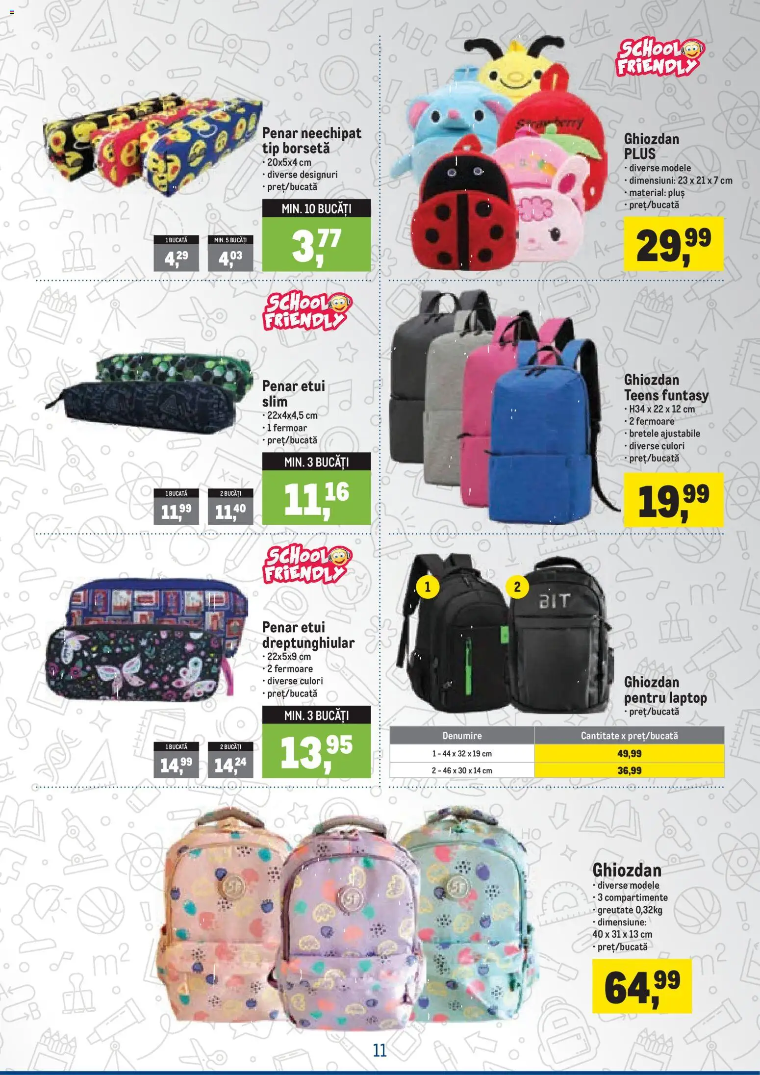 Noul catalog Metro – valabil de la 05.08.2026 | Pagină: 11 | Produse: Laptop, Ghiozdan