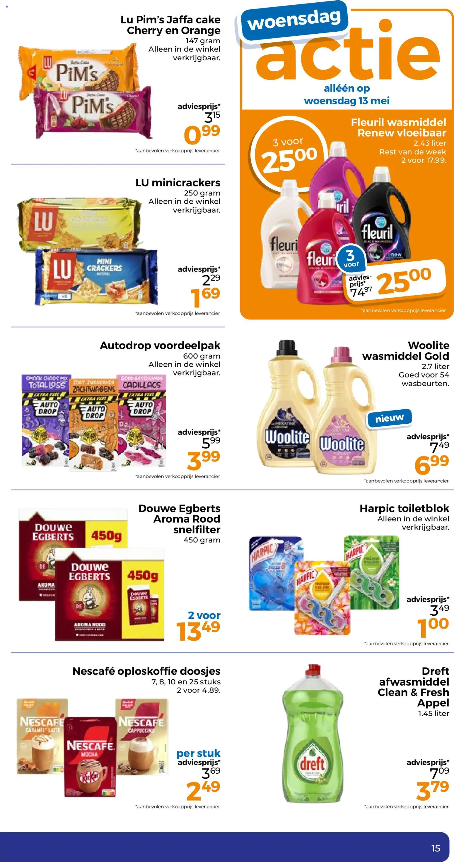 {H1} | Pagina: 15 | Producten: Oploskoffie, Appel, Nescafe, Cappuccino