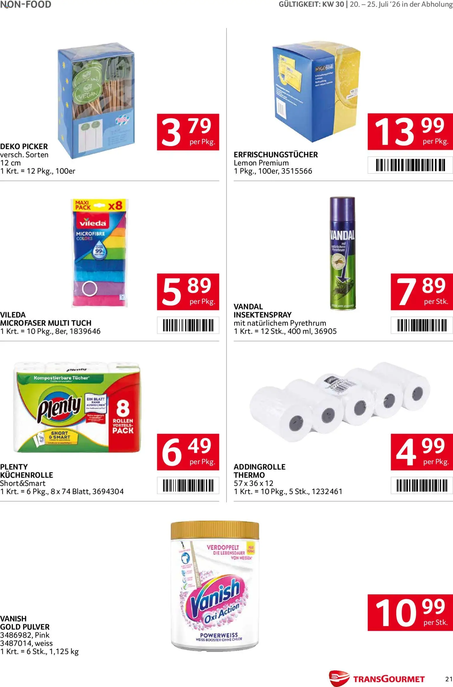Transgourmet Flugblatt gültig ab 20.07.2026 | Seite: 20