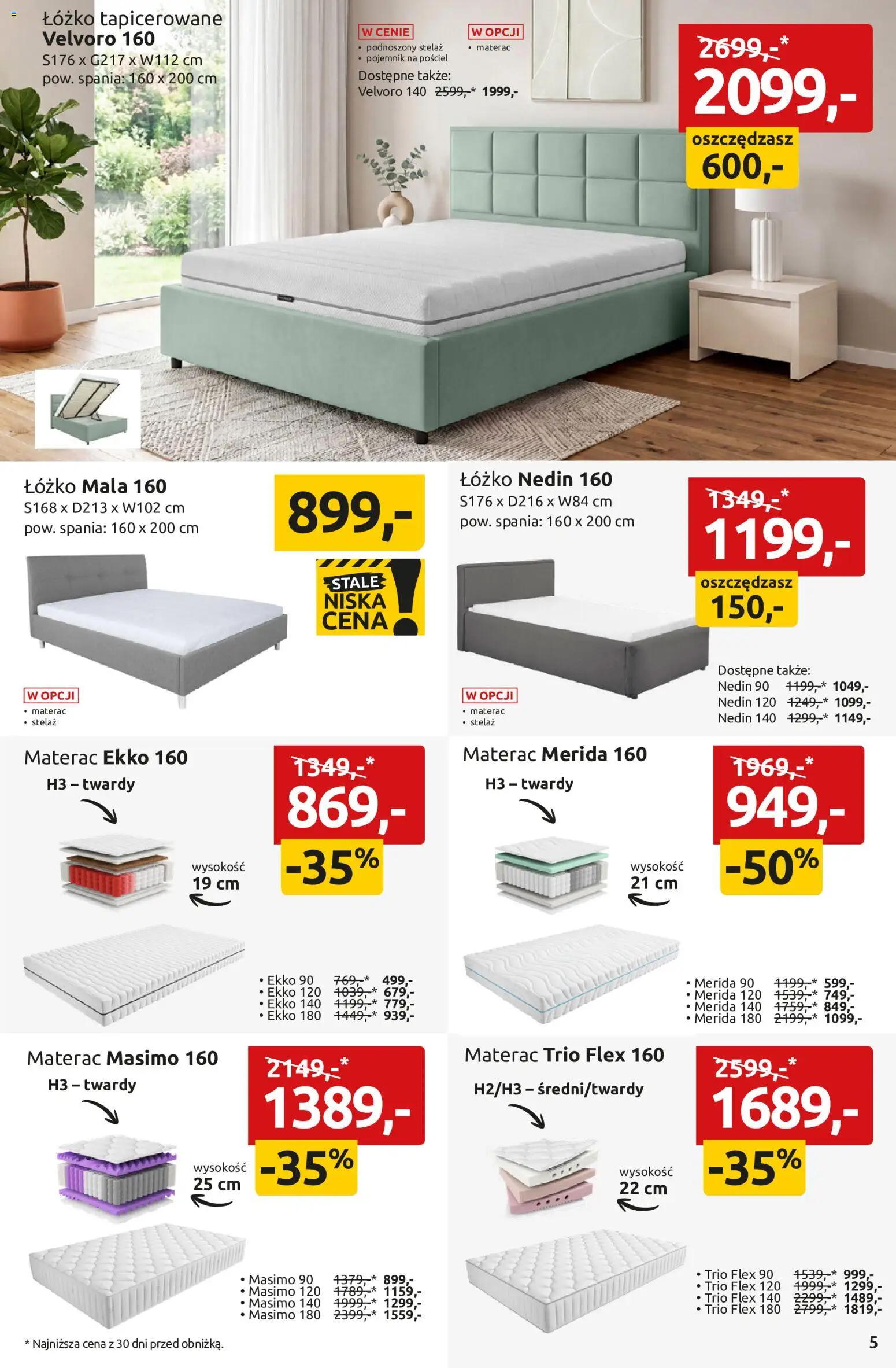 Black Red White promocje od 29.06.2026 | Strona: 5 | Produkty: Pościel, Łóżko, Materac