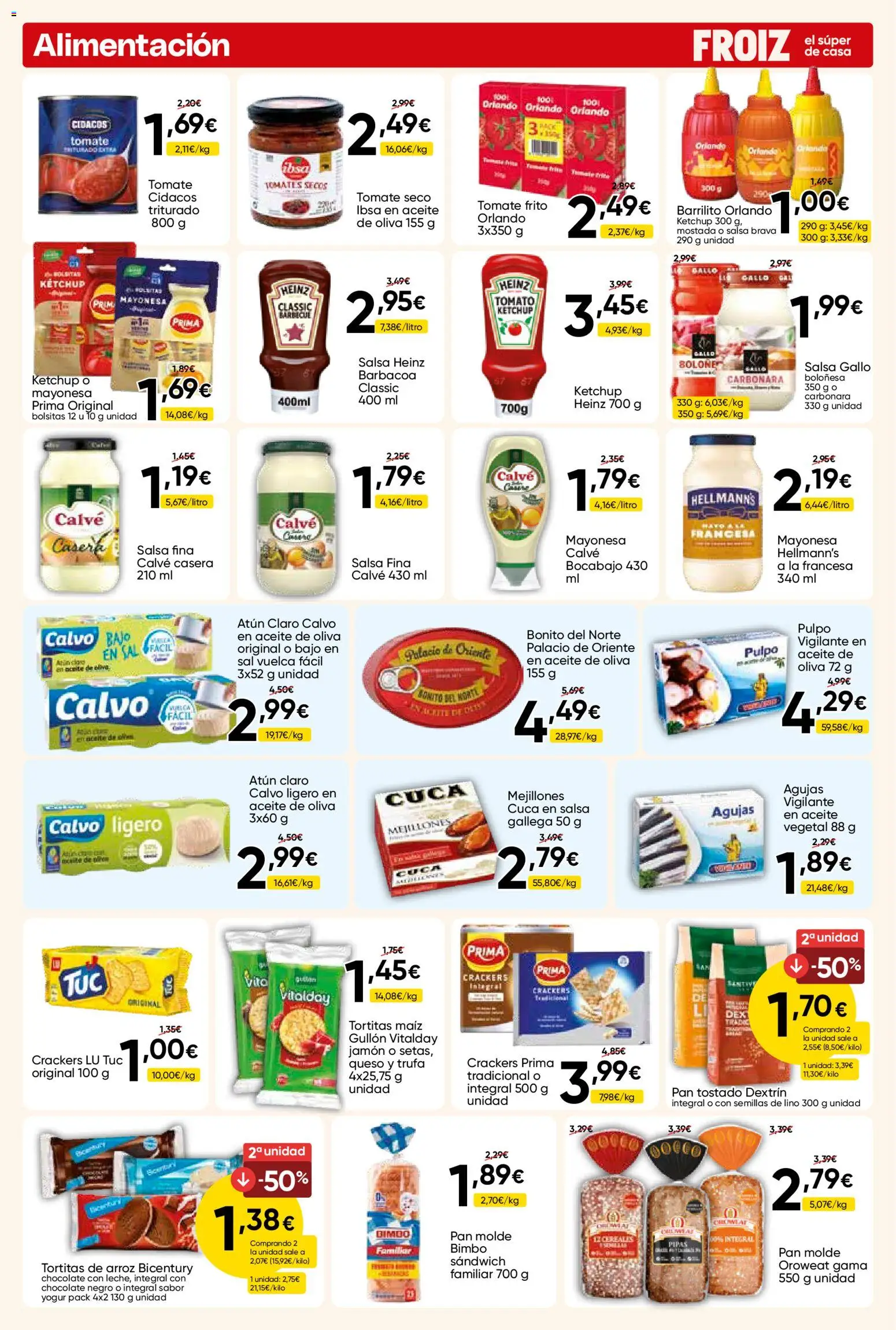 Froiz folleto │ válido desde el 30/09/2026 | Página: 10 | Productos: Pan tostado, Atún, Aceite de oliva, Atún claro