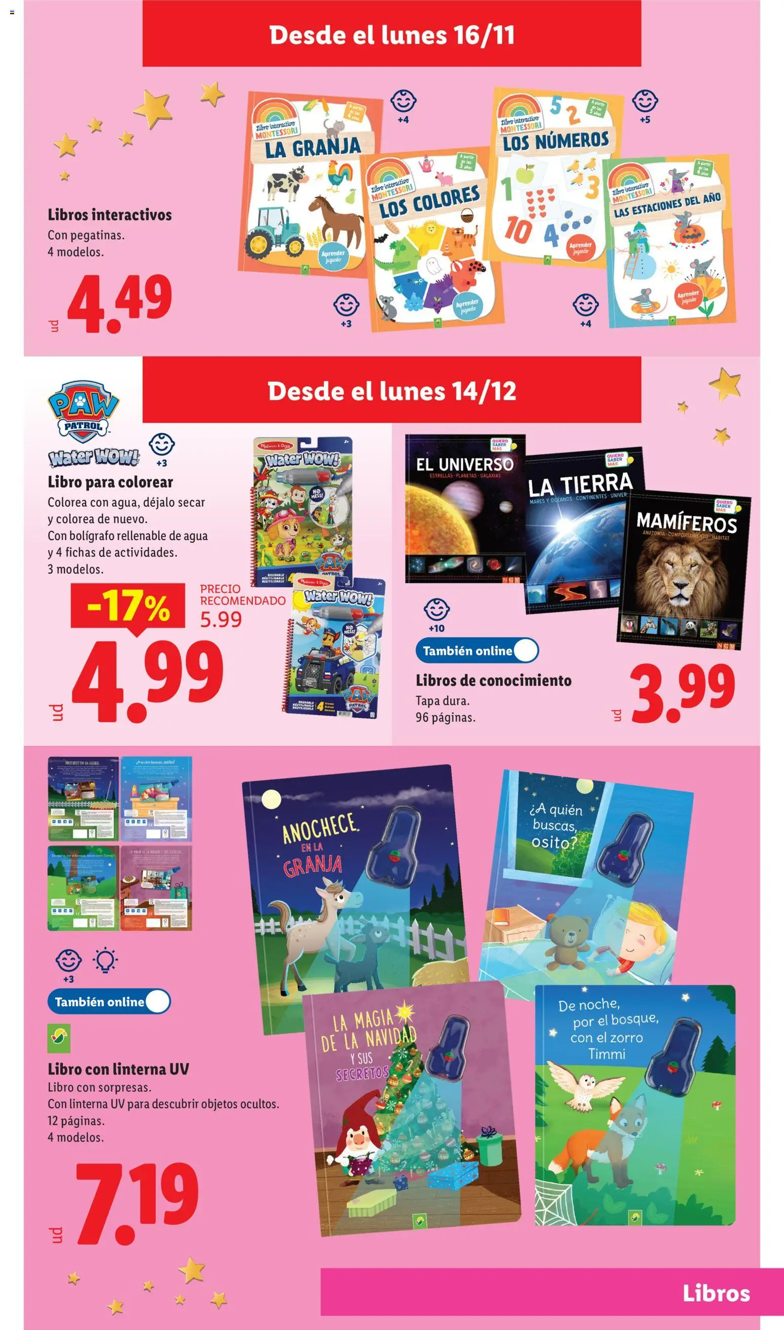 Lidl - Juguetes de aprendizaje │ válido desde el 21/10/2026 | Página: 19 | Productos: Libros, Tierra, Agua