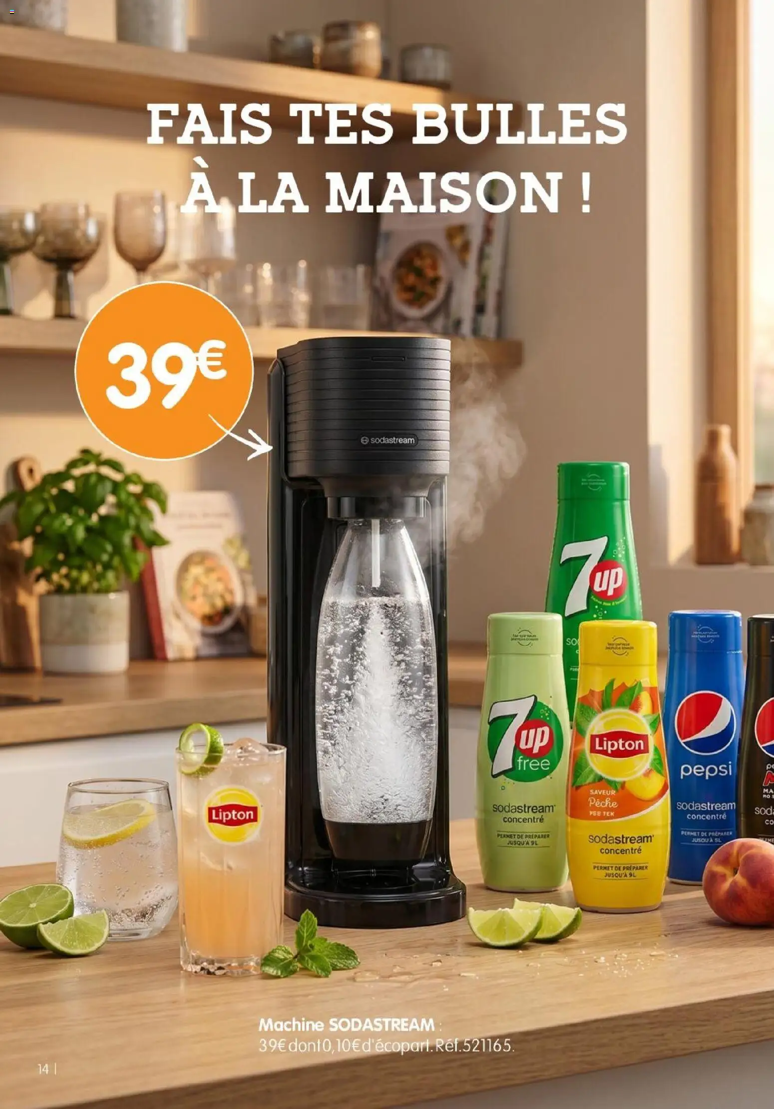 {H1} | Page: 14 | Produits: Pêche, Sodastream