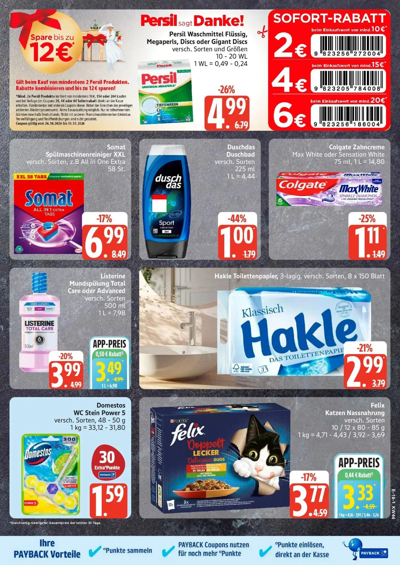 Edeka Prospekt Bad Schwartau (ab 26.10.2026) » Angebote Online | Seite: 25 | Produkte: Waschmittel, Spülmaschinenreiniger, Limette, Persil