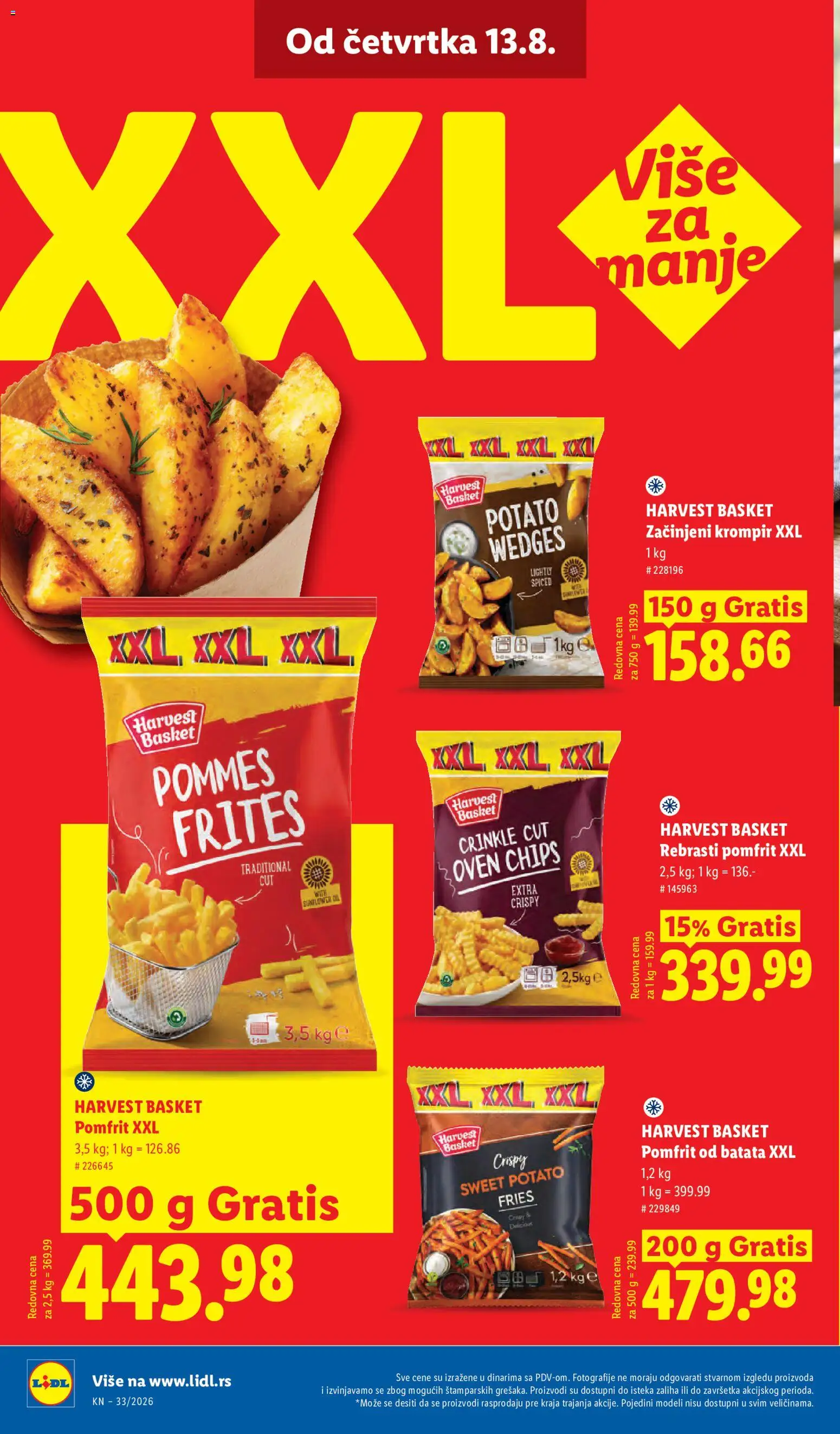 Lidl katalog - važi od 13.08.2026 | Strana: 58 | Proizvode: Krompir, Pomfrit