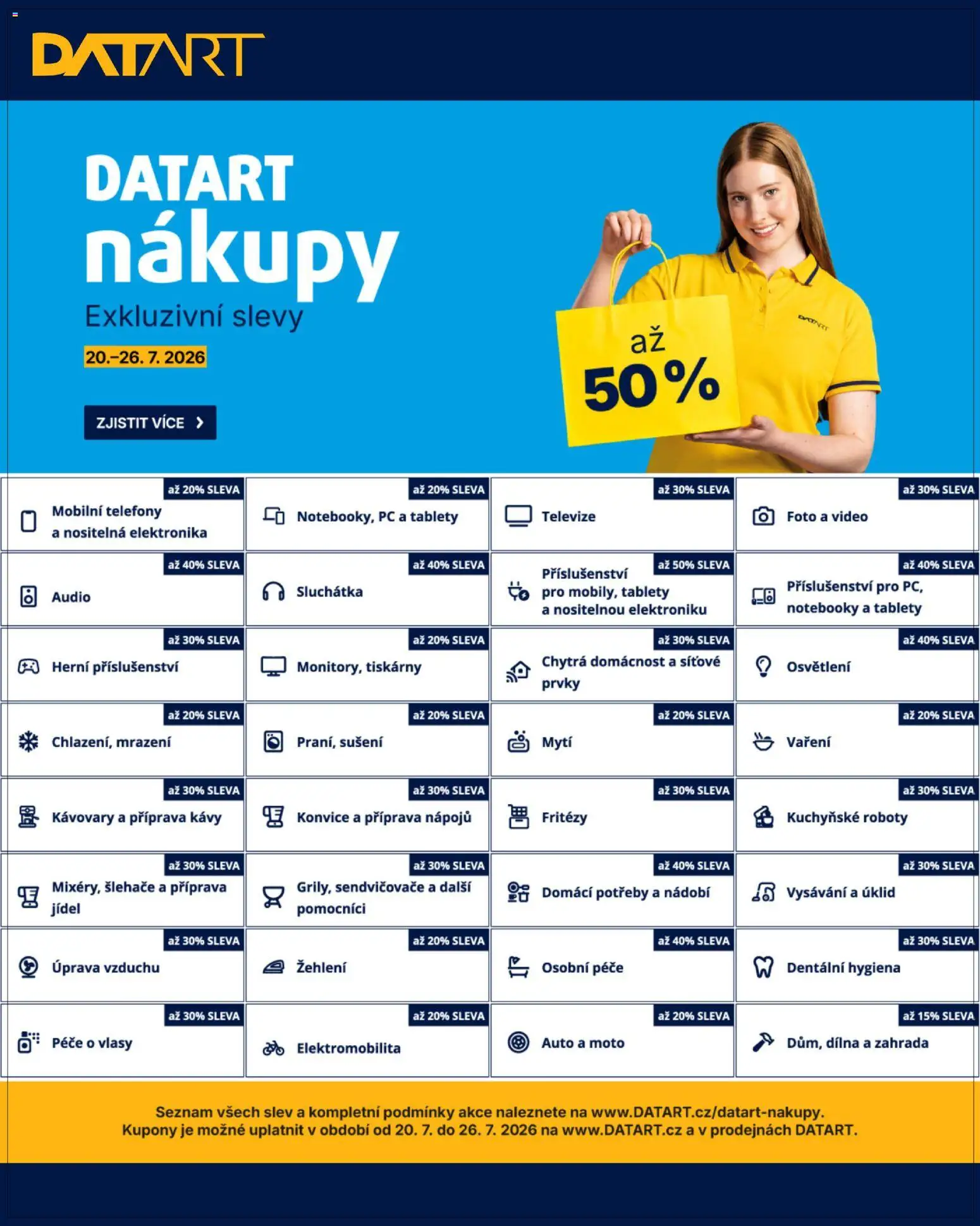 Datart leták od 20.07.2026 | Strana: 18 | Produkty: Telefony, Nádobí, PC, Video