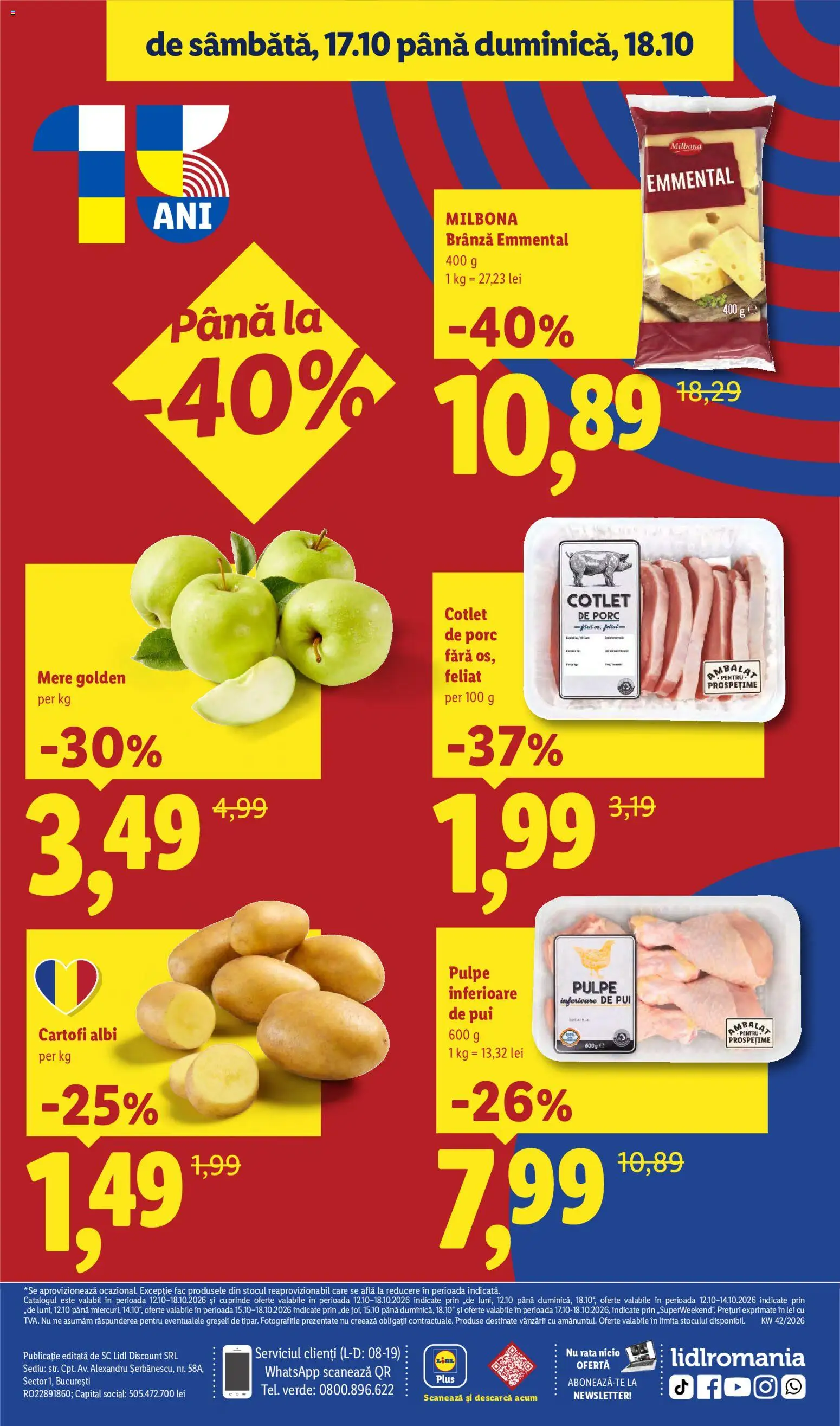 Noul catalog Lidl – valabil de la 12.10.2026 | Pagină: 88 | Produse: Rață, Mere, Cartofi, Plus