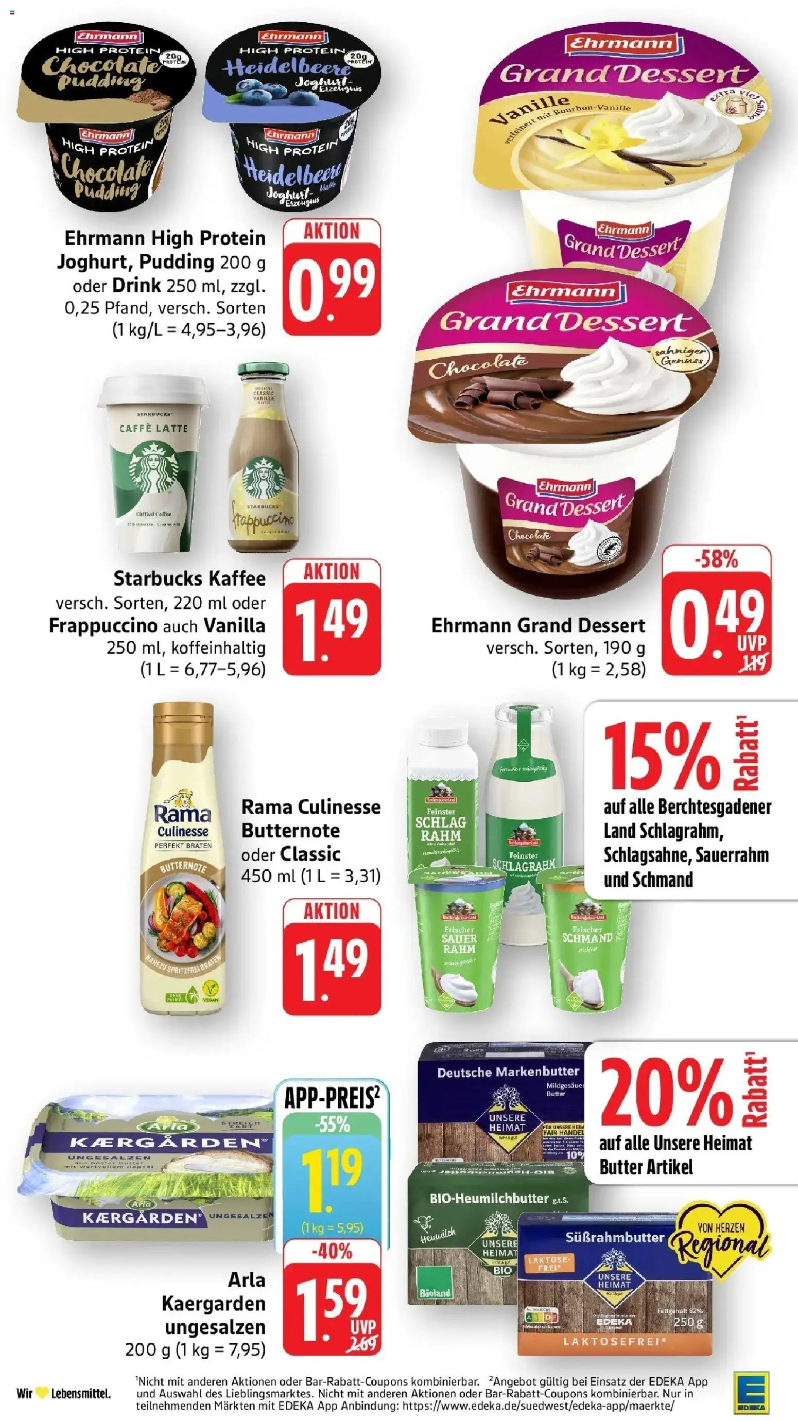 Edeka Prospekt Bad Camberg (ab 14.09.2026) » Angebote Online | Seite: 15 | Produkte: Joghurt, Kaffee, Pudding, Sauerrahm