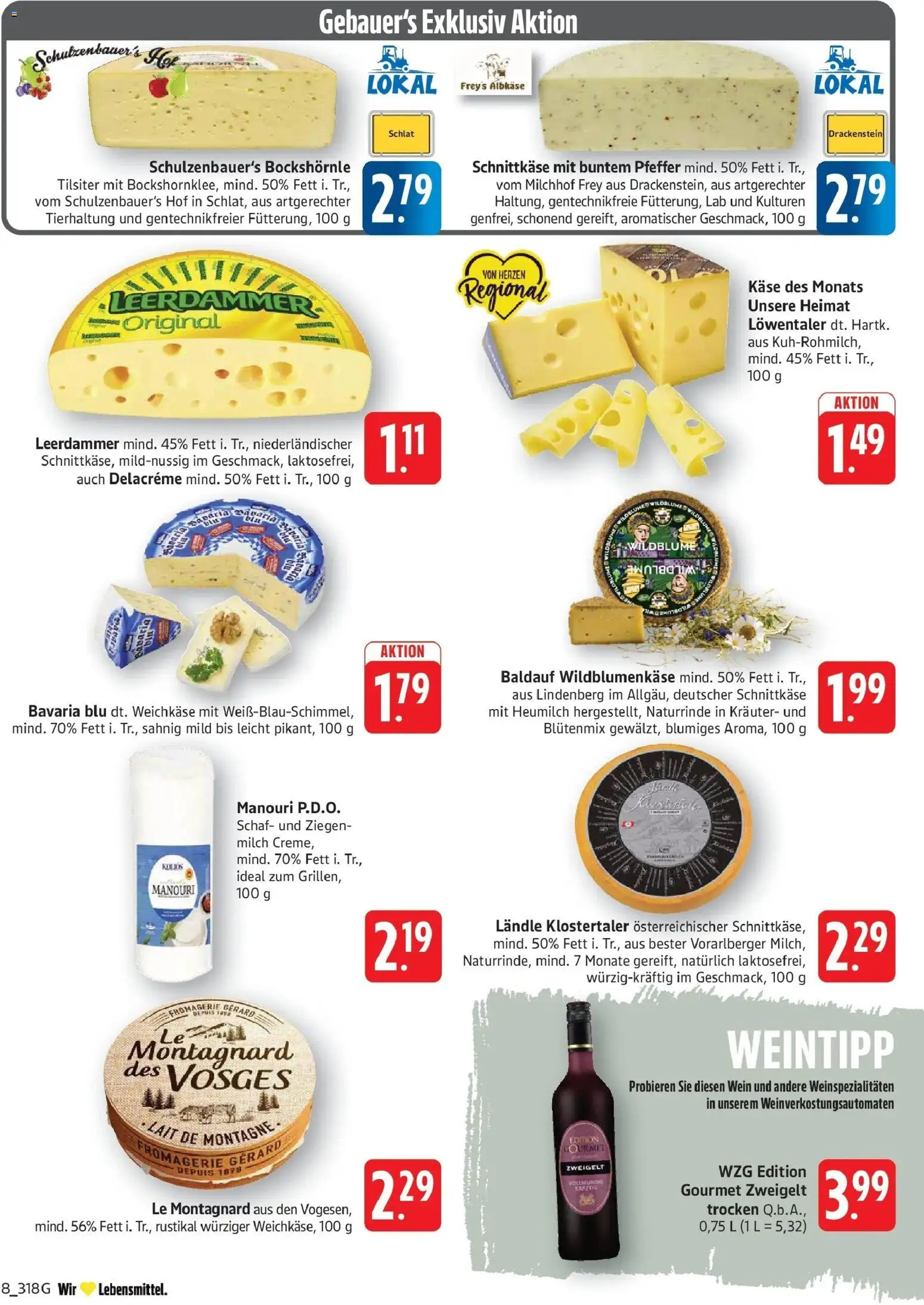 Edeka prospekt Geislingen – gültig ab 29.06.2026 | Seite: 10 | Produkte: Milch, Käse, Pfeffer, Wein
