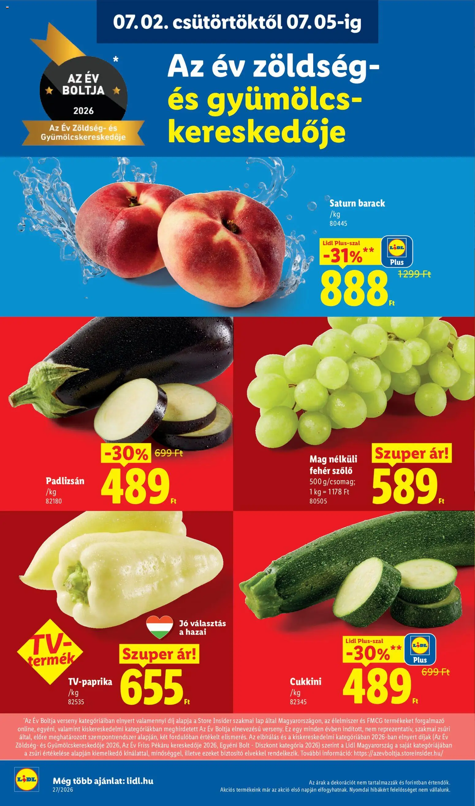 Lidl akciós ujság - amely érvényes a következő dátumtól: 2026.07.02. | Oldal: 2