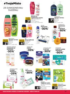 Tommy Katalog - Pregled kataloga iz trgovine Tommy, vrijedi od 21.05.2026 | Stranica: 27 | Proizvodi: Regenerator, Regenerator za kosu, Dove, Pampers
