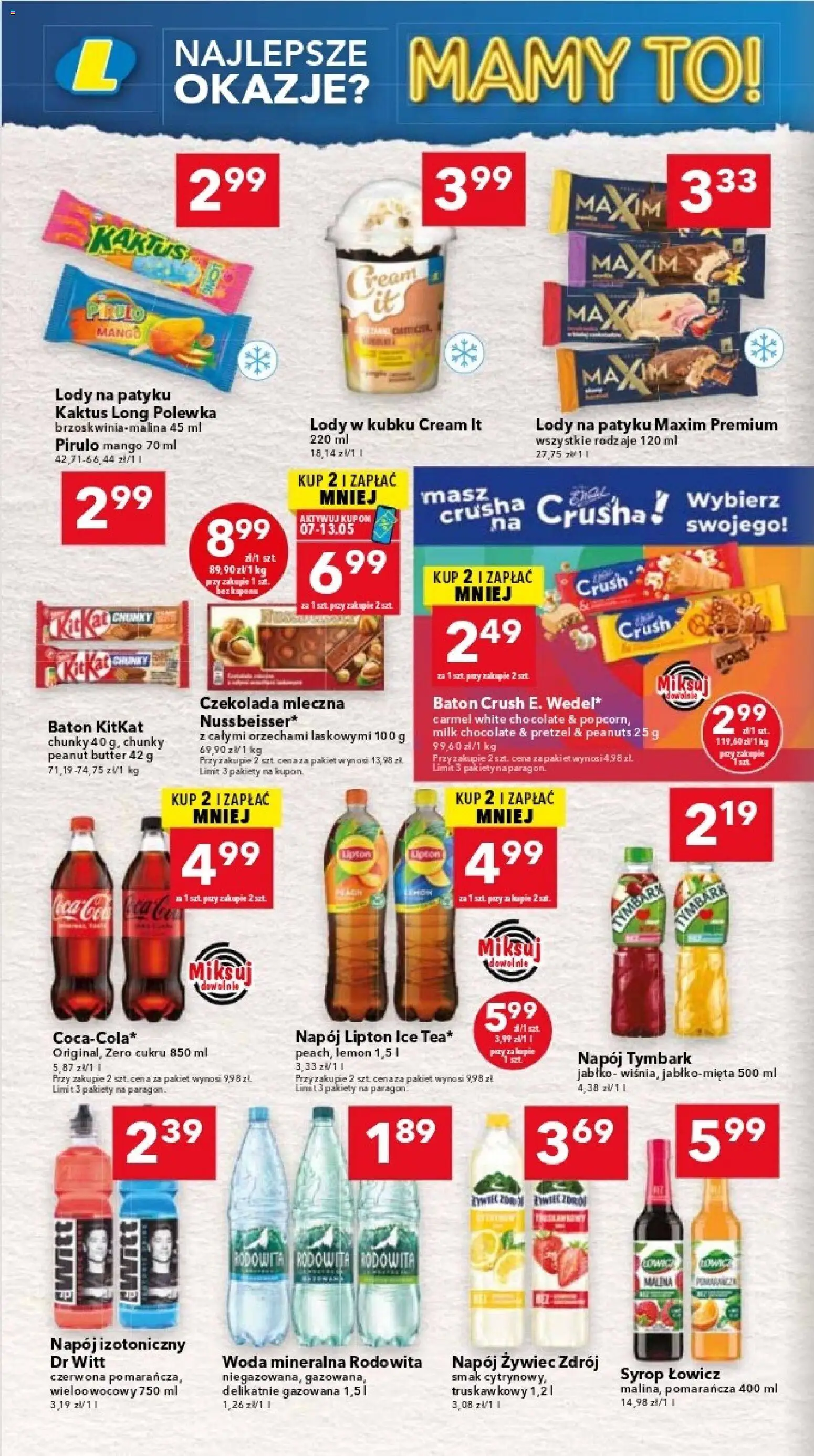 Lewiatan gazetka - Warszawa od 07.05.2026 | Strona: 6 | Produkty: Mango, Lody na patyku, Baton, Woda