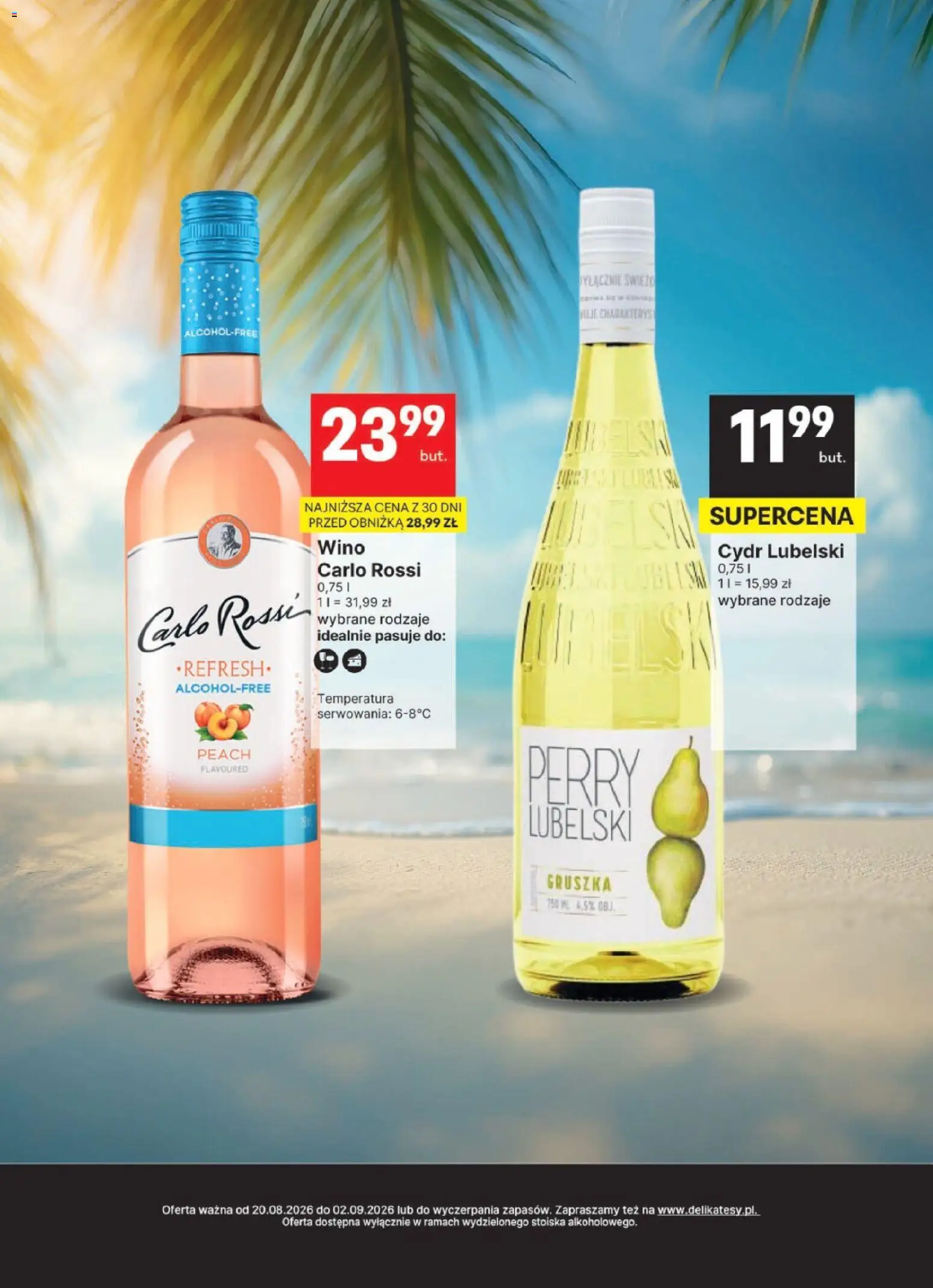 Delikatesy Centrum gazetka - DeliBarek od 20.08.2026 | Strona: 7 | Produkty: Gruszka, Wino, Cydr Lubelski, Carlo Rossi