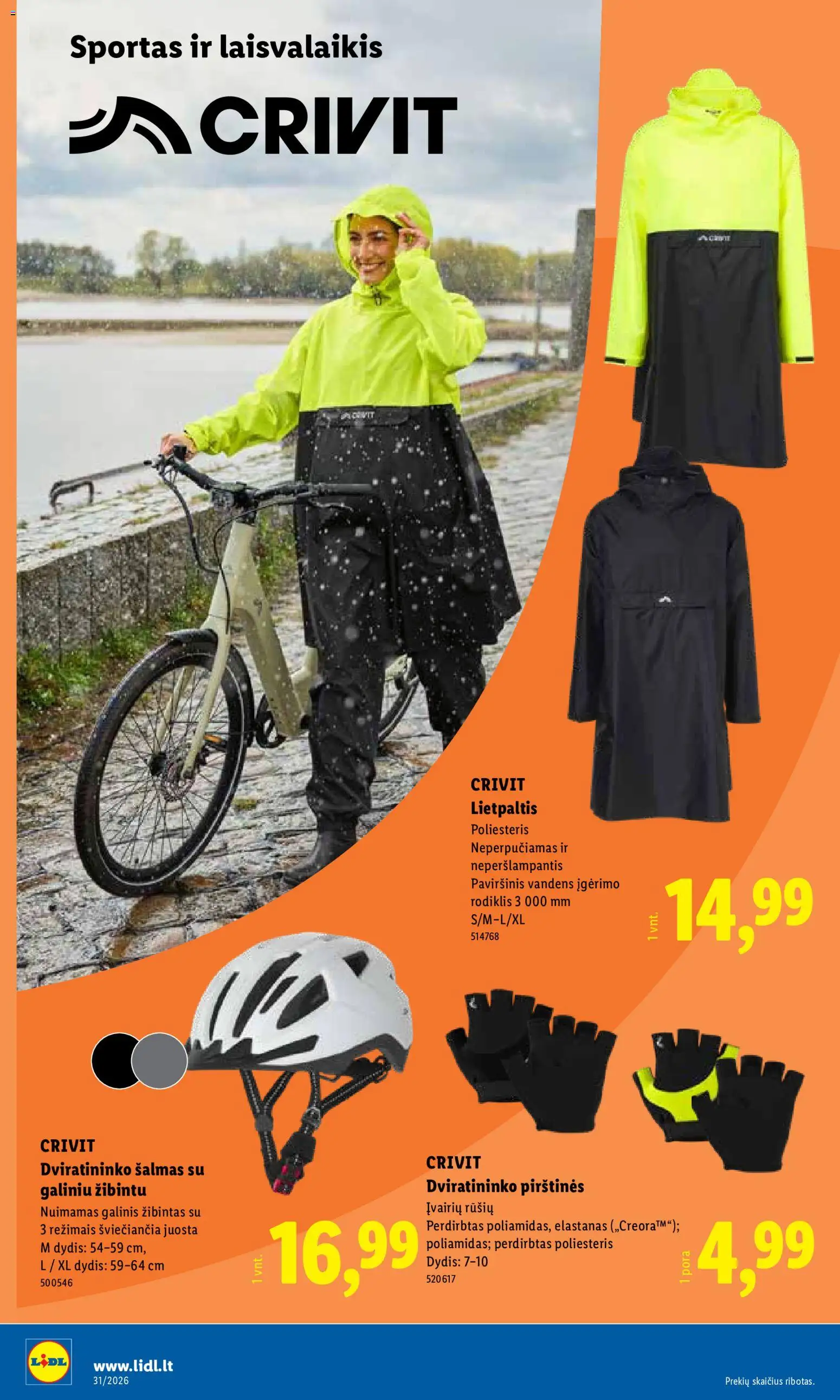LIDL akcijos nuo 2026.07.27 | Puslapis: 6 | Prekių: Pirštines