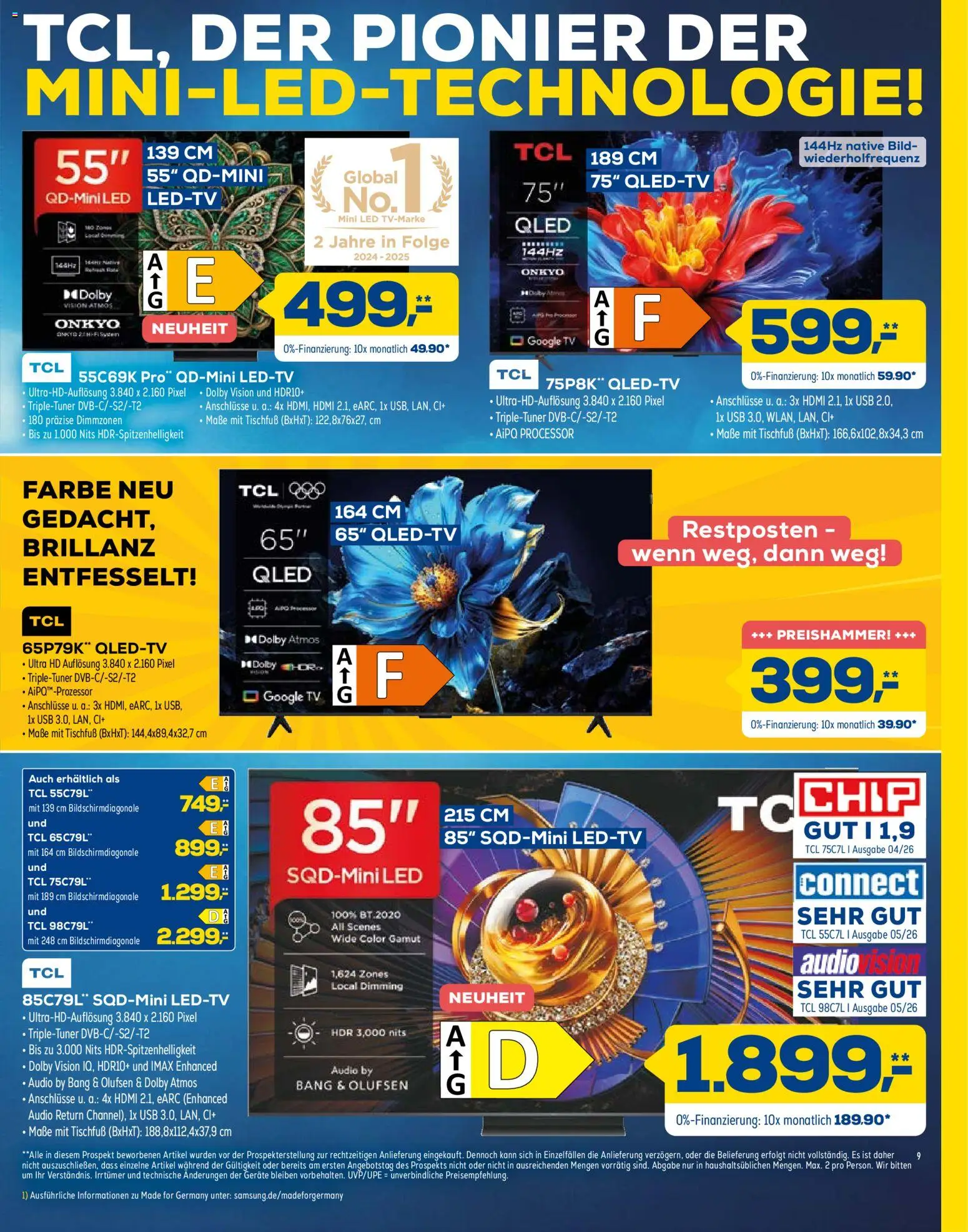 Euronics Prospekt – gültig ab 26.09.2026 | Seite: 9 | Produkte: USB, TV, Audio