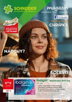 Schneider lekáreň leták platný od 01.09.2026