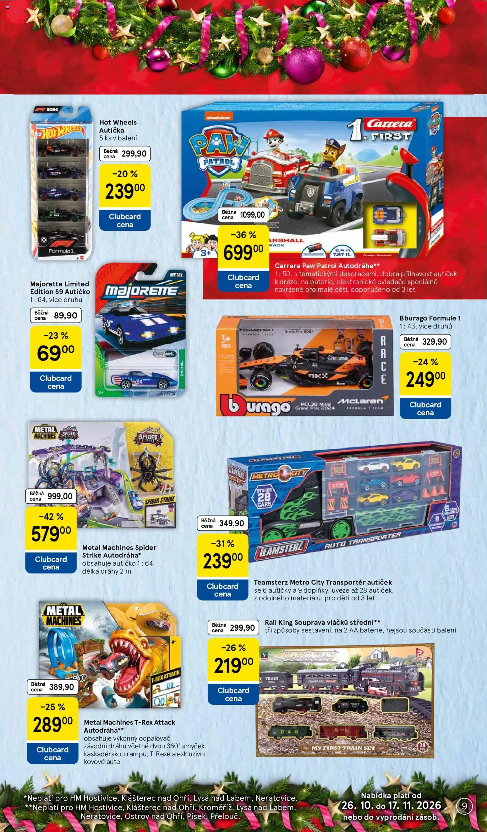 Tesco leták - Vánoční katalog hraček od 26.10.2026 | Strana: 9