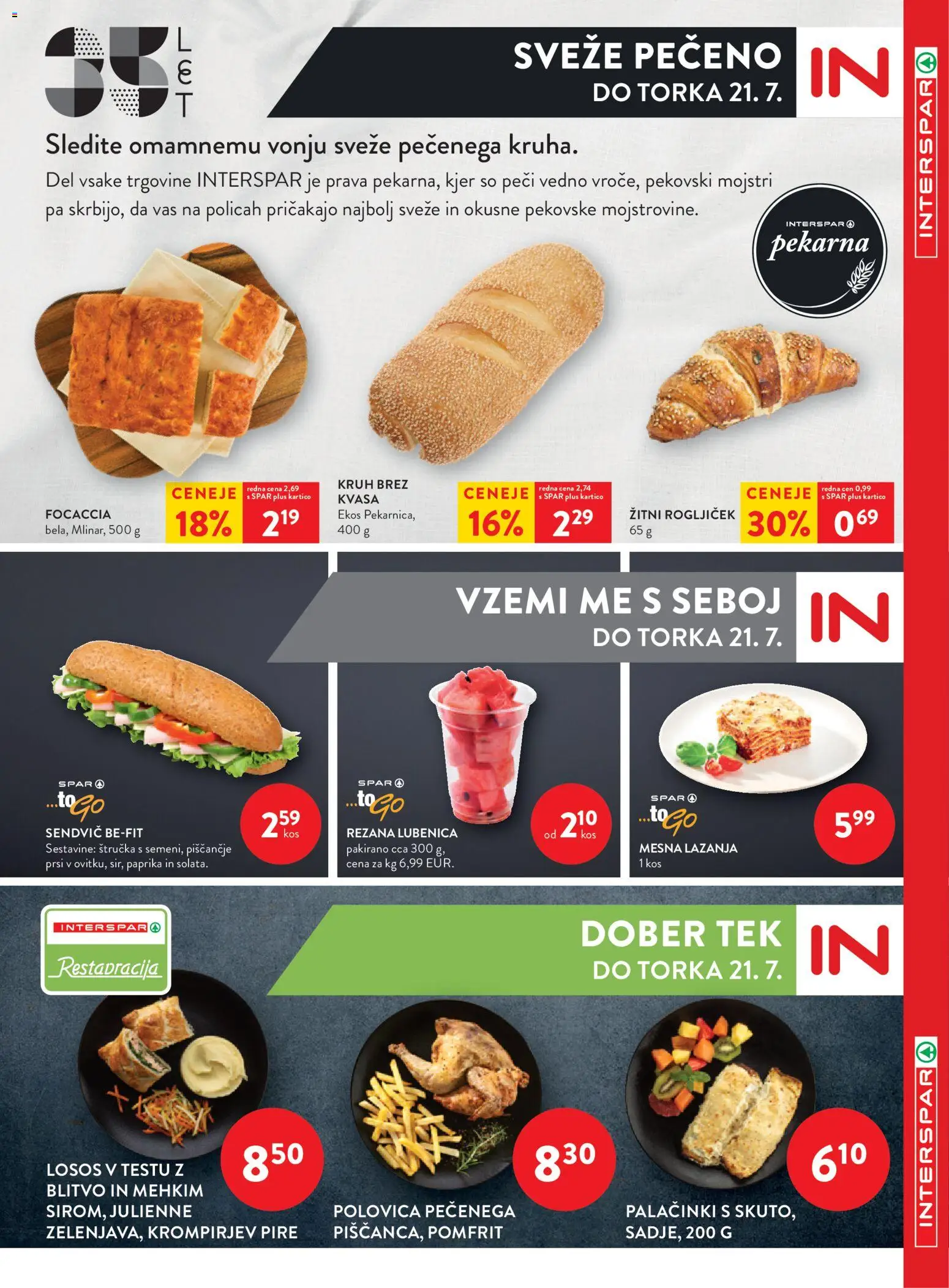 Novi Spar katalog ponudbe – veljaven od 15.07.2026 | Stran: 8 | Izdelki: Štručka, Paprika, Pekarna, Losos
