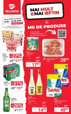 Ofertele Selgros valabile de la 12.06.2026